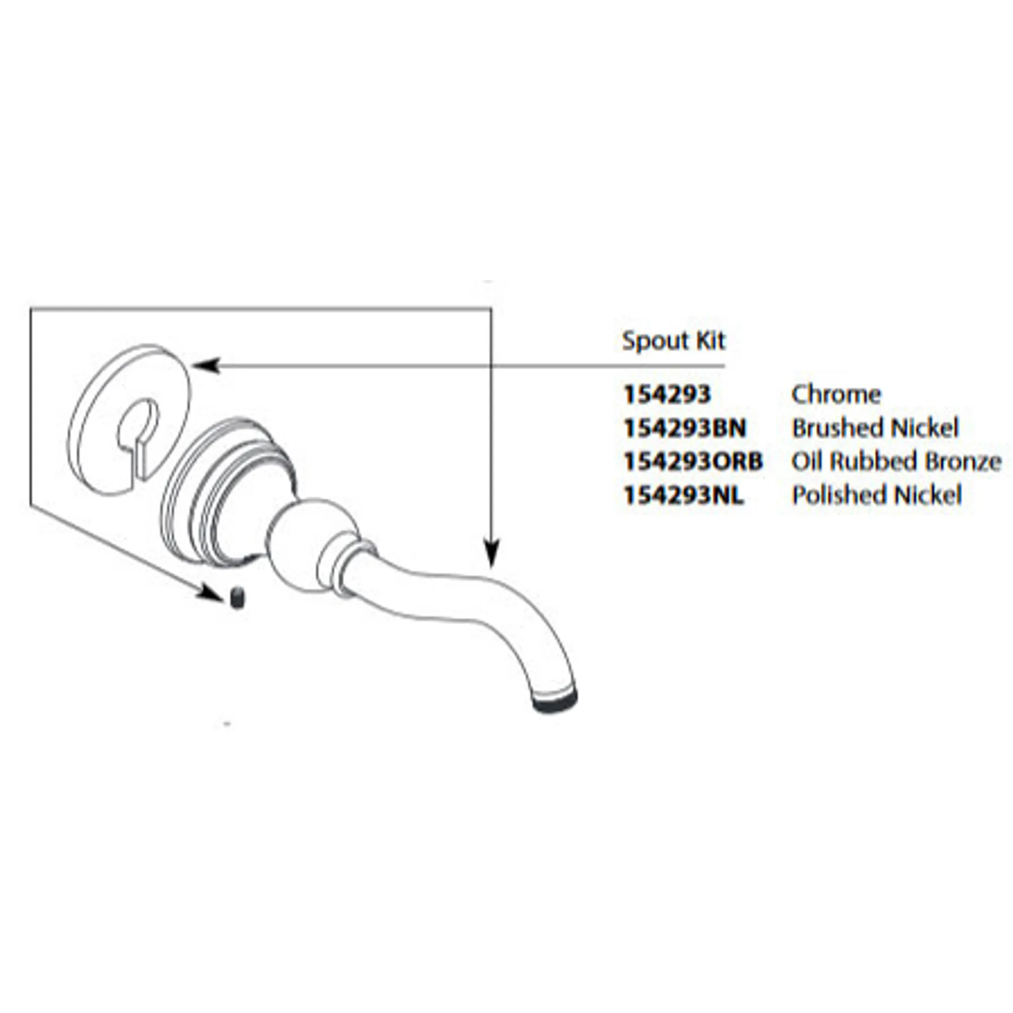 Weymouth Chrome Spout Kit - Image 9