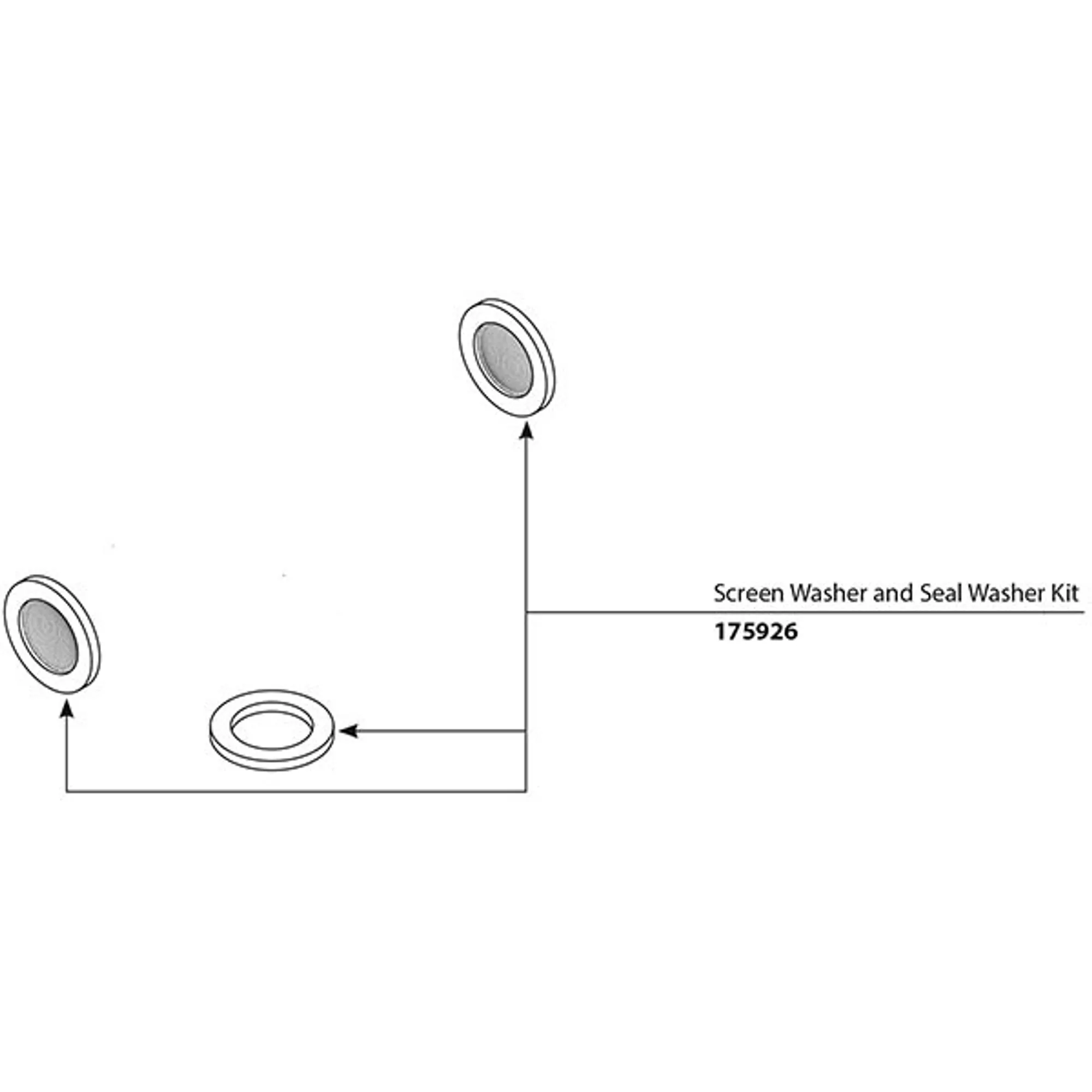 Commercial Parts & Accessories Screen Washer And Seal Washer Kit (package Of 3) - Image 2