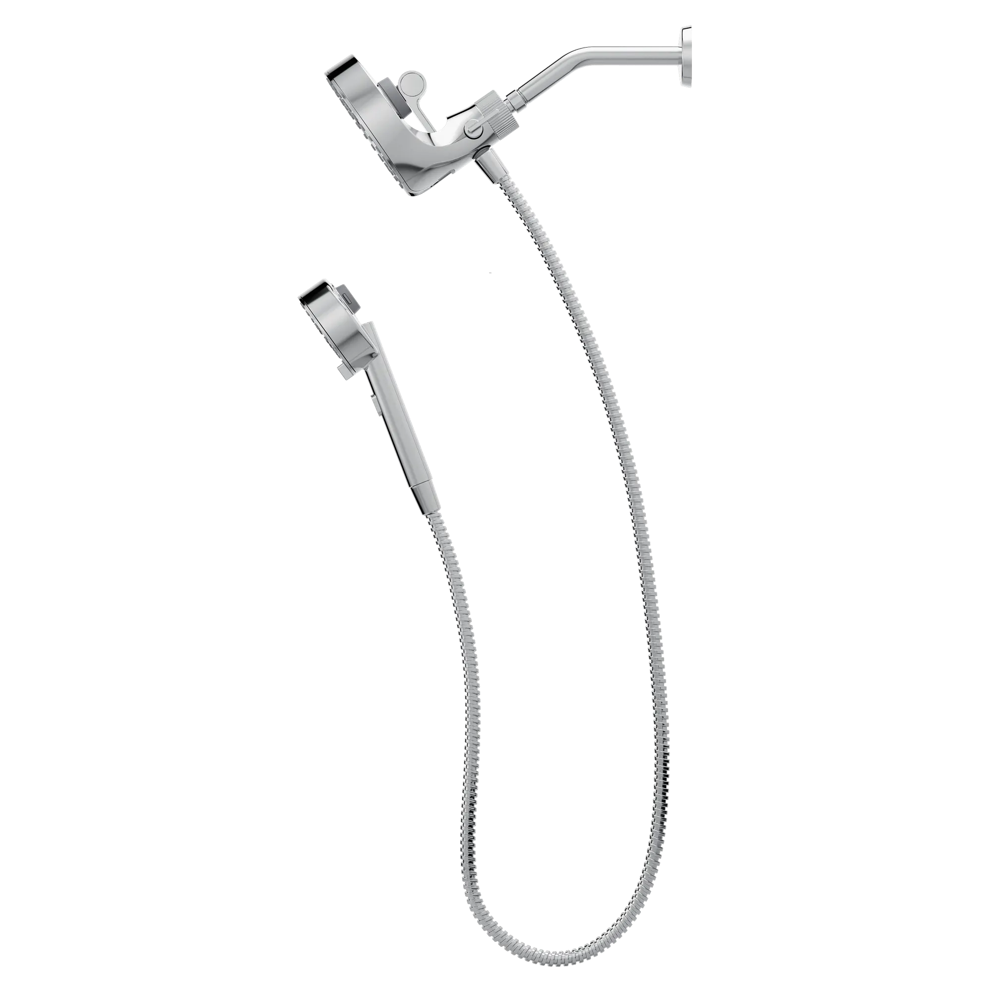 Magnetix Chrome six-function 6-1/2" diameter spray head standard with handshower - Image 5