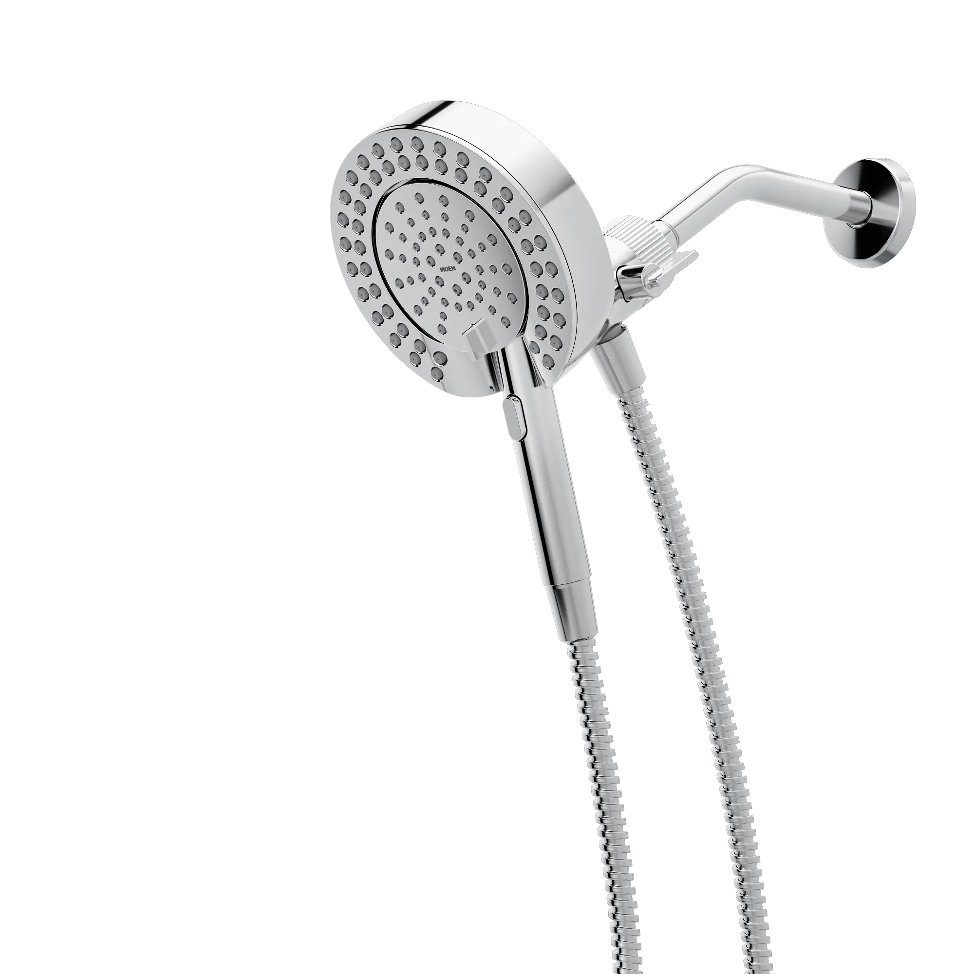 Magnetix Chrome six-function 6-1/2" diameter spray head standard with handshower - Image 6