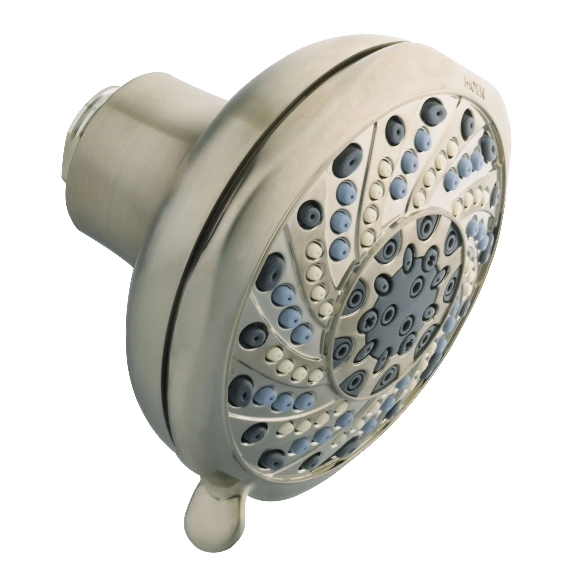 Enliven Chrome Seven-Function 4" Diameter Spray Showerhead Wallmount - Image 2