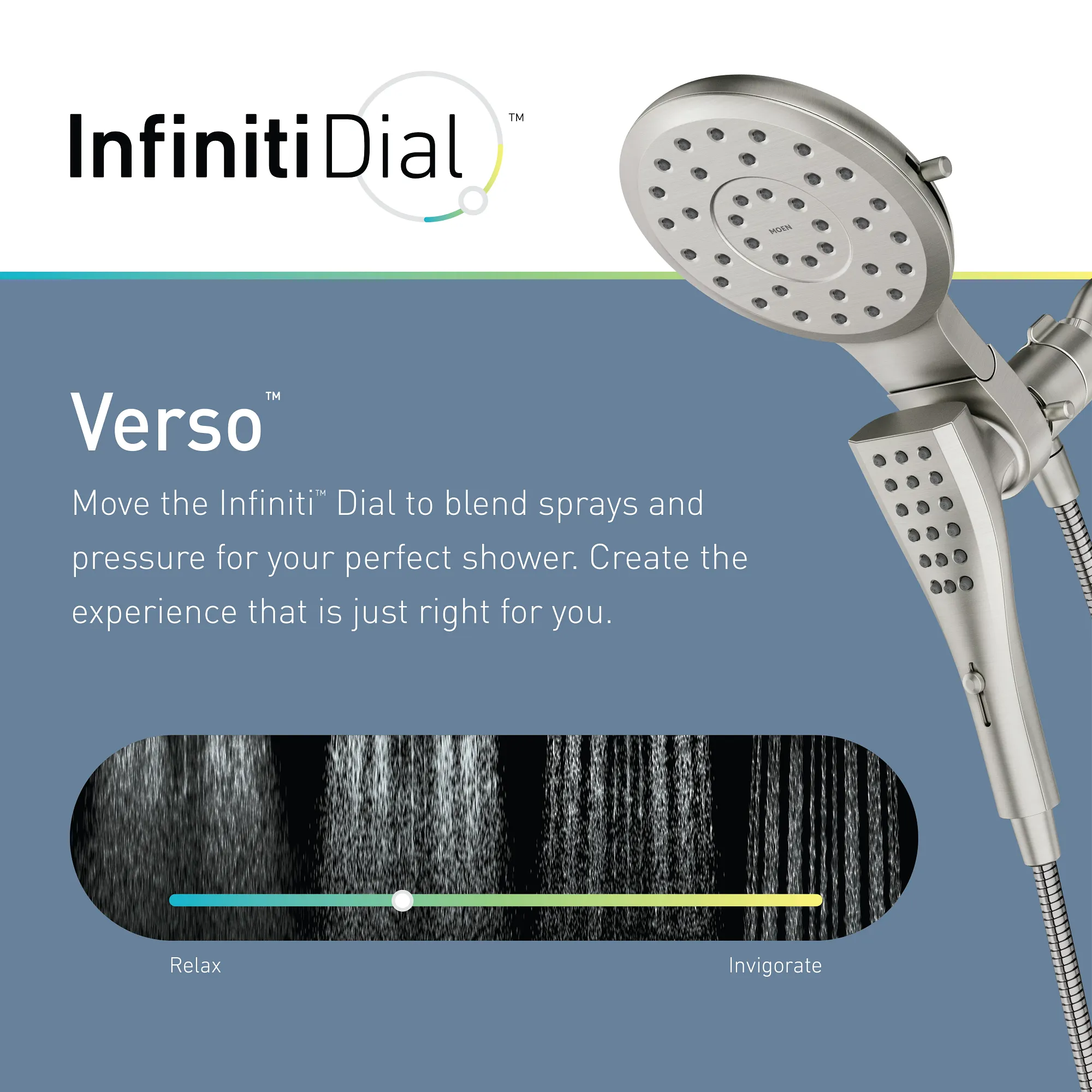 Verso Eco-Performance Combination Shower With Infiniti Dial - Image 22