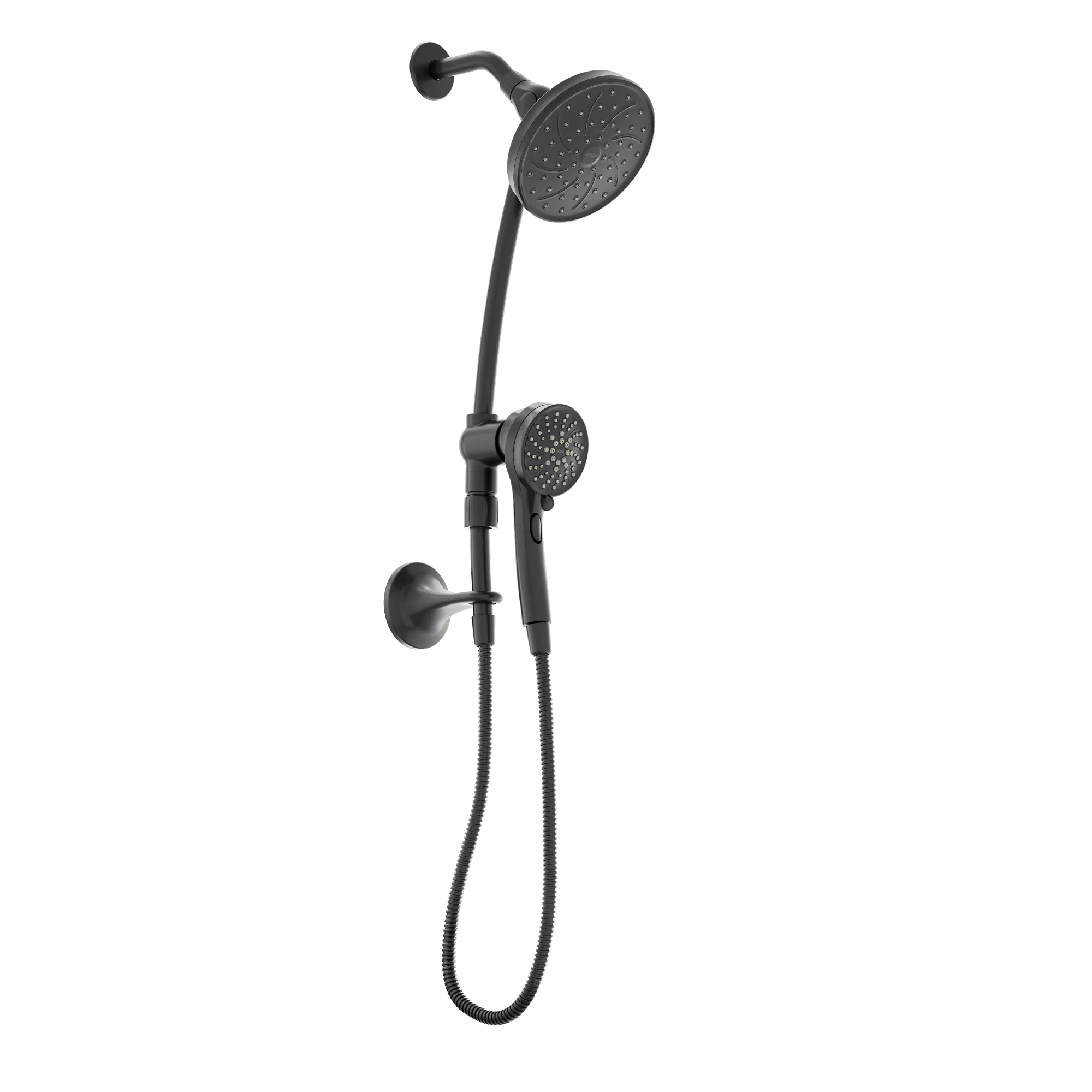 Attract Chrome six-function 3.75" diameter spray head standard with handshower - Image 11