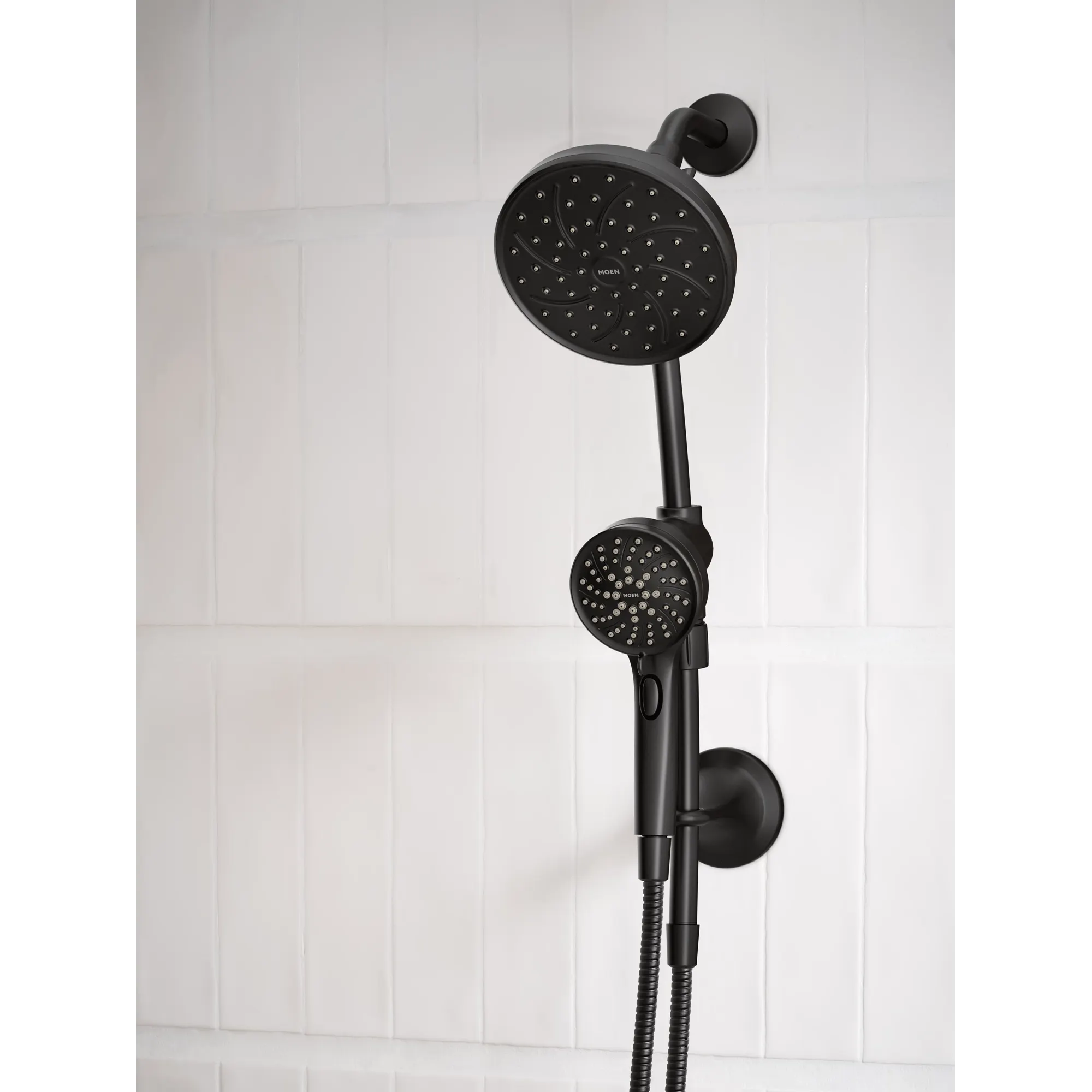 Attract Chrome six-function 3.75" diameter spray head standard with handshower - Image 8