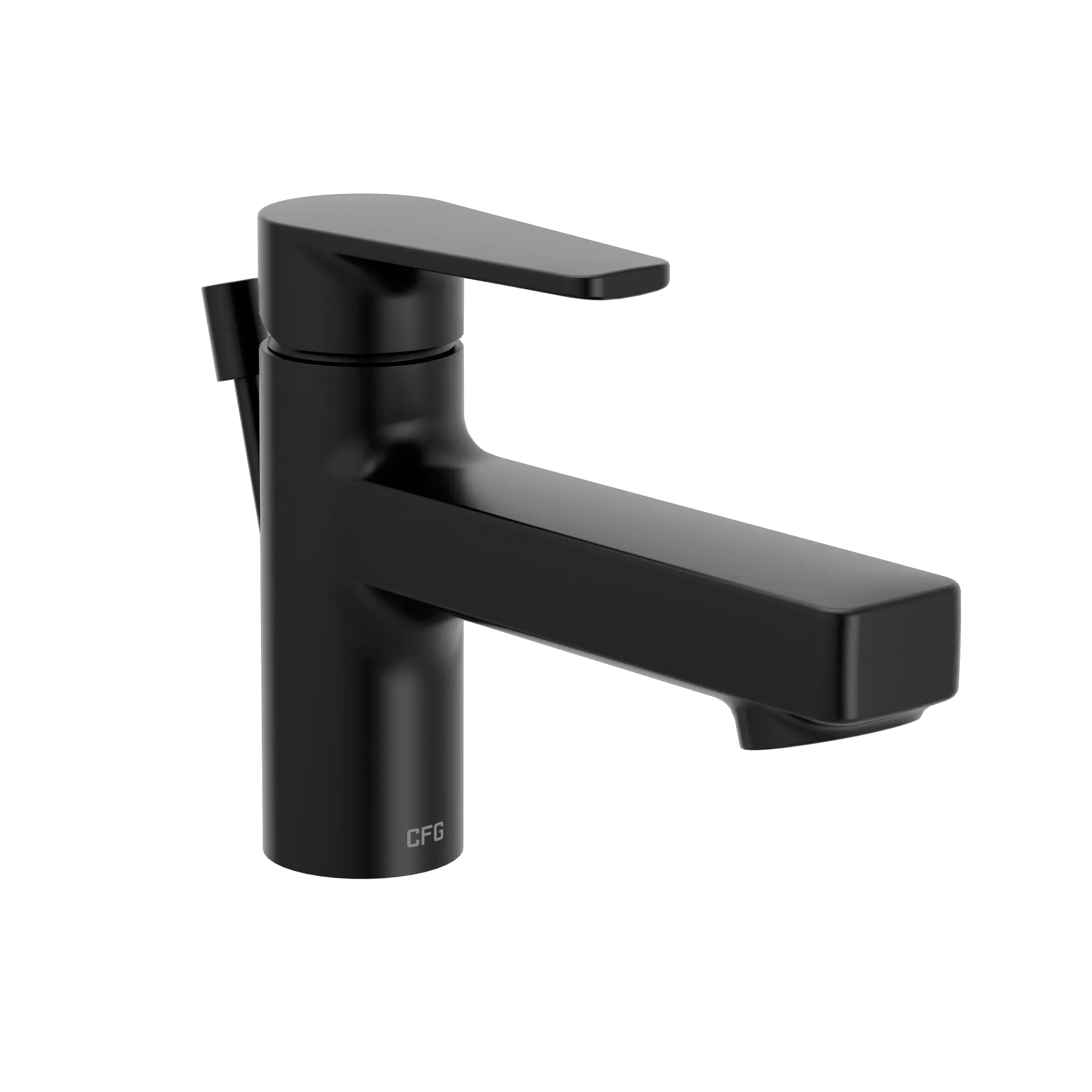 Slate Matte black one-handle low-profile bathroom faucet - Image 3