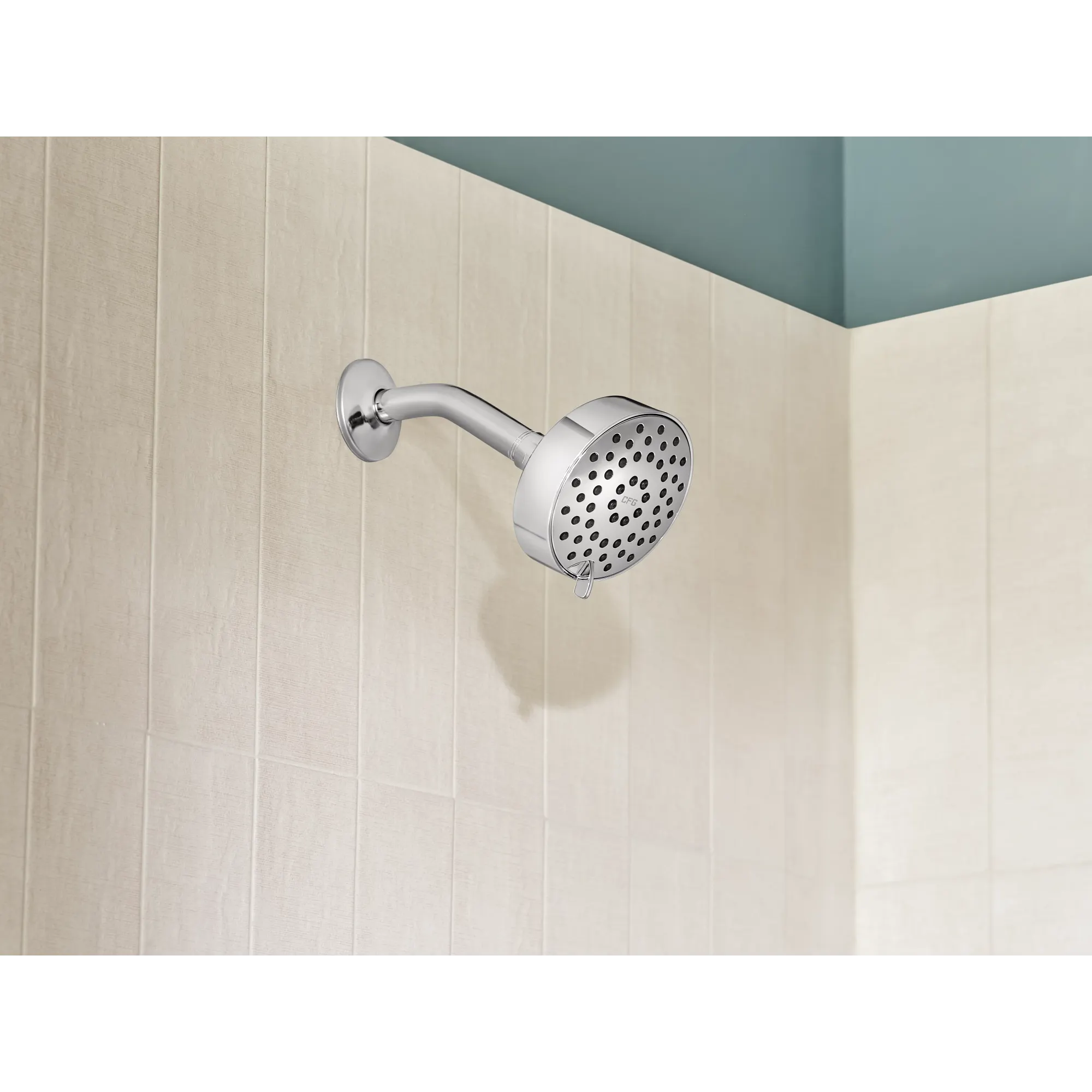 CFG Chrome three-function 4" diameter spray head standard - Image 3