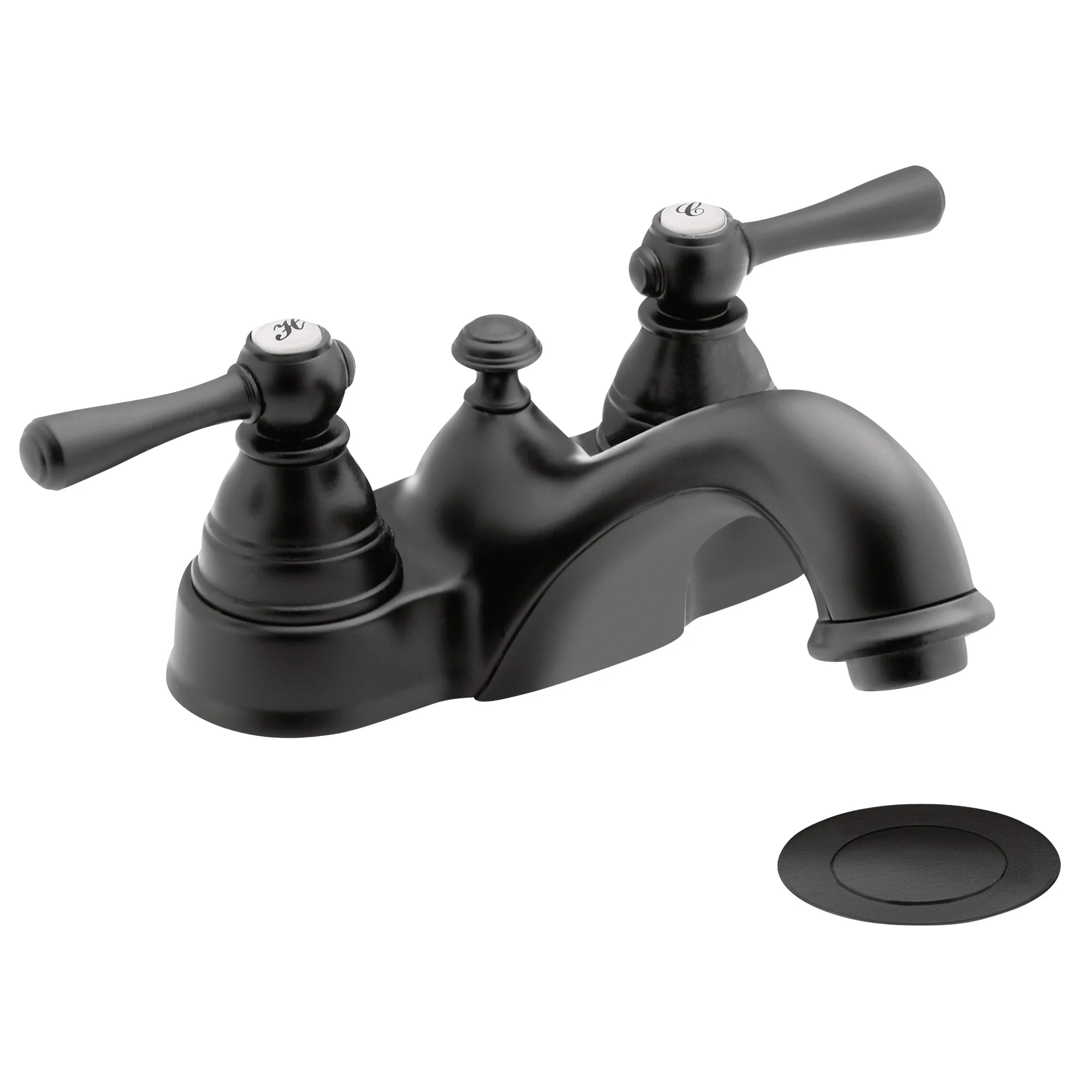 Kingsley Chrome Two-Handle Low Arc Bathroom Faucet - Image 14
