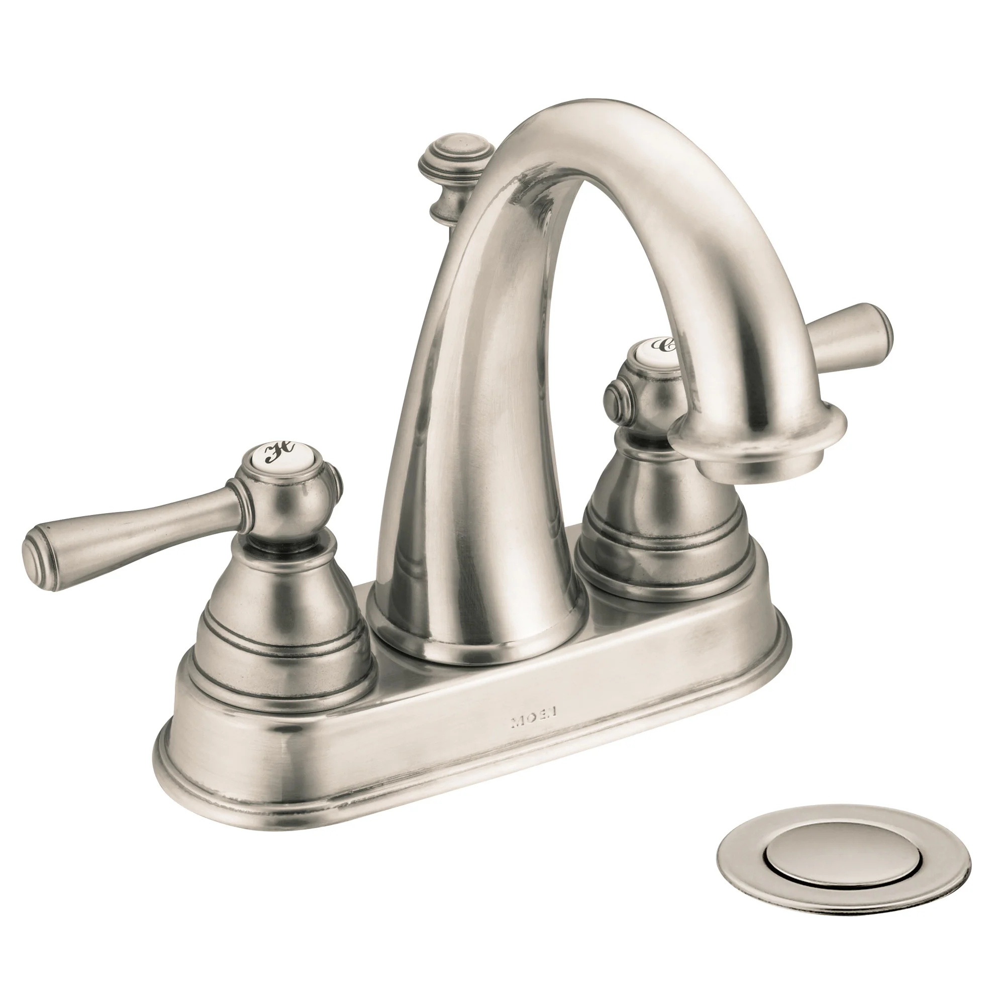 Kingsley Chrome Two-Handle High Arc Bathroom Faucet - Image 12