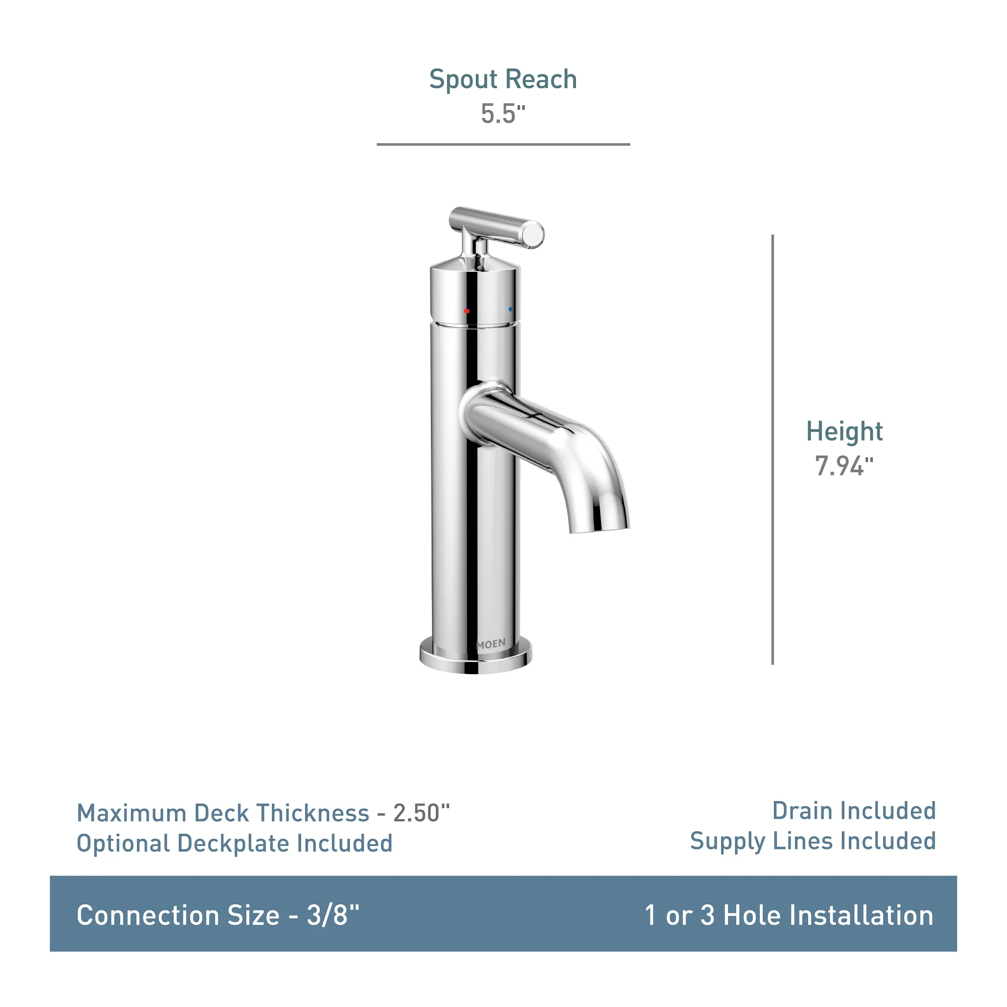 Gibson One-handle Bathroom Sink Faucet - Image 17
