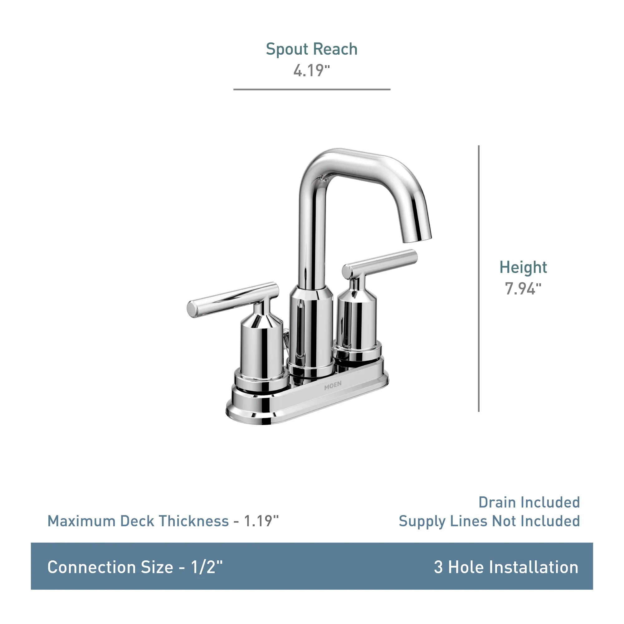 Gibson Two-handle Centerset Bathroom Sink Faucet - Image 19