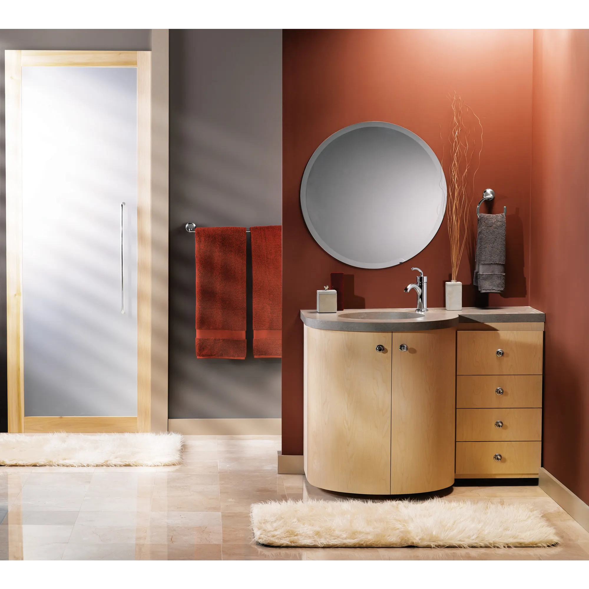 Icon Chrome one-handle low arc bathroom faucet - Image 4