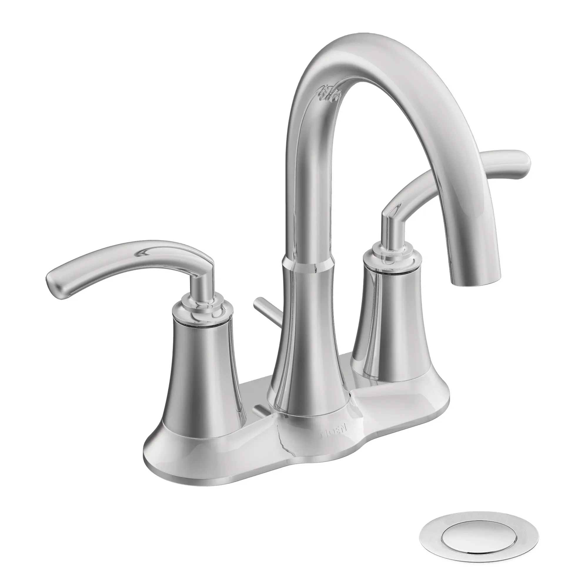 Icon Chrome two-handle high arc bathroom faucet - Image 3