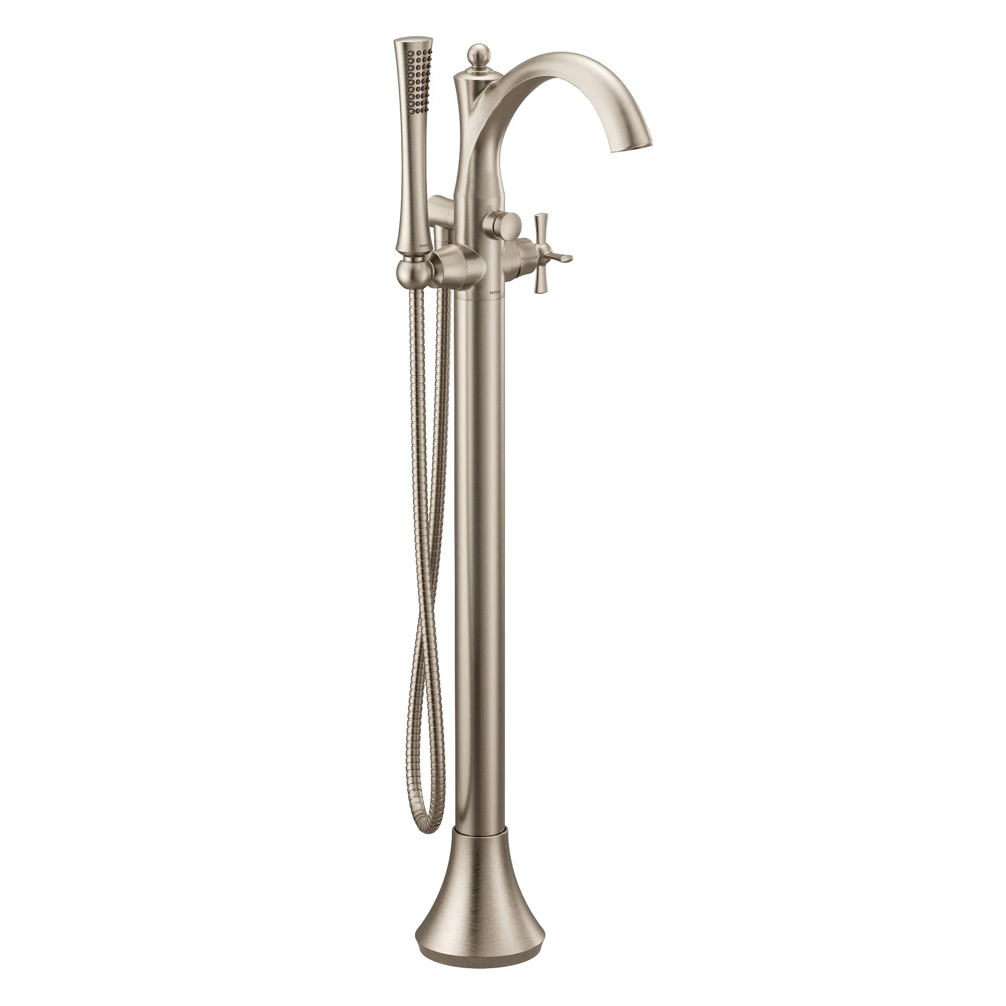 Wynford Chrome one-handle tub filler includes hand shower - Image 15