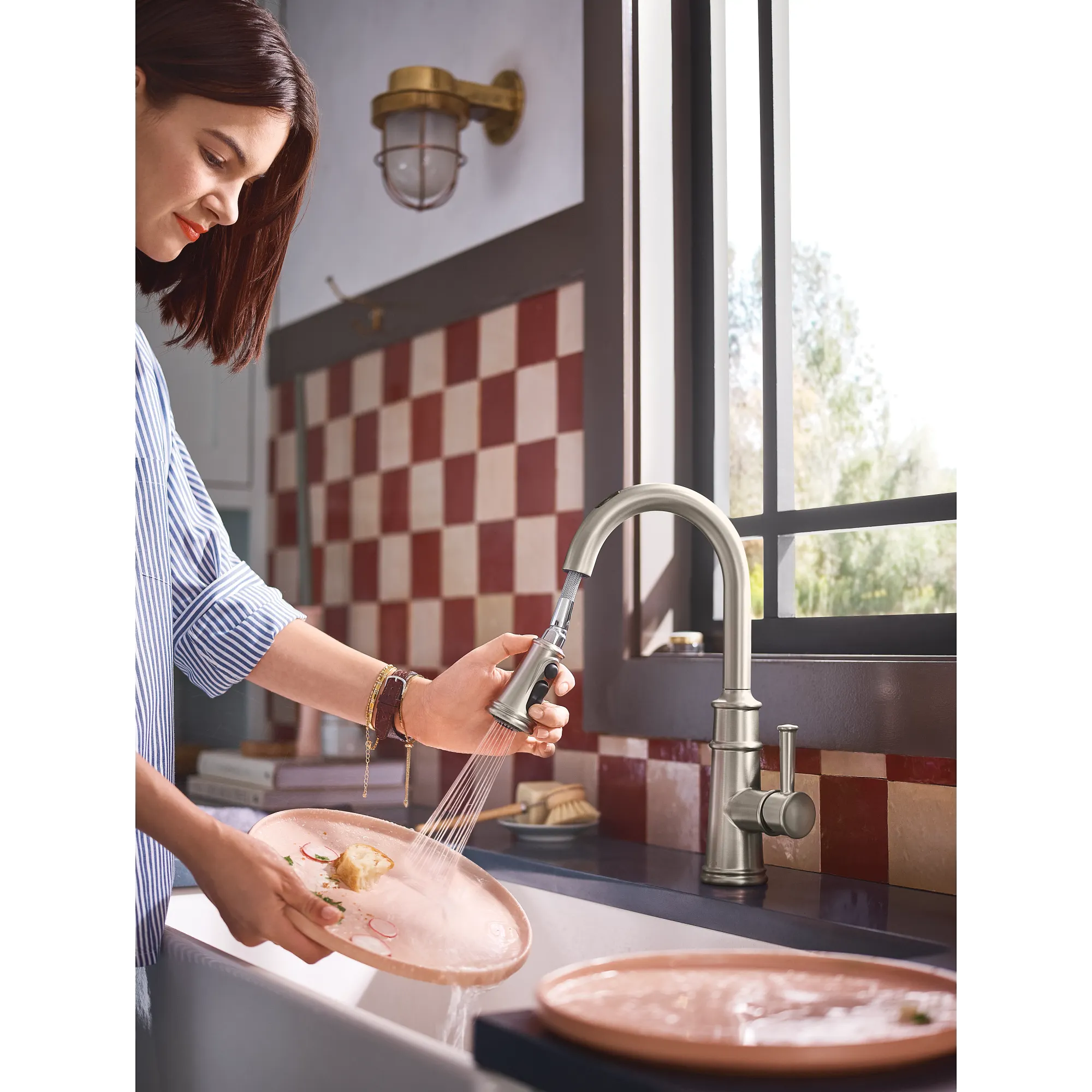 Belfield Smart Kitchen One-Handle High Arc Pulldown Kitchen Faucet - Image 18