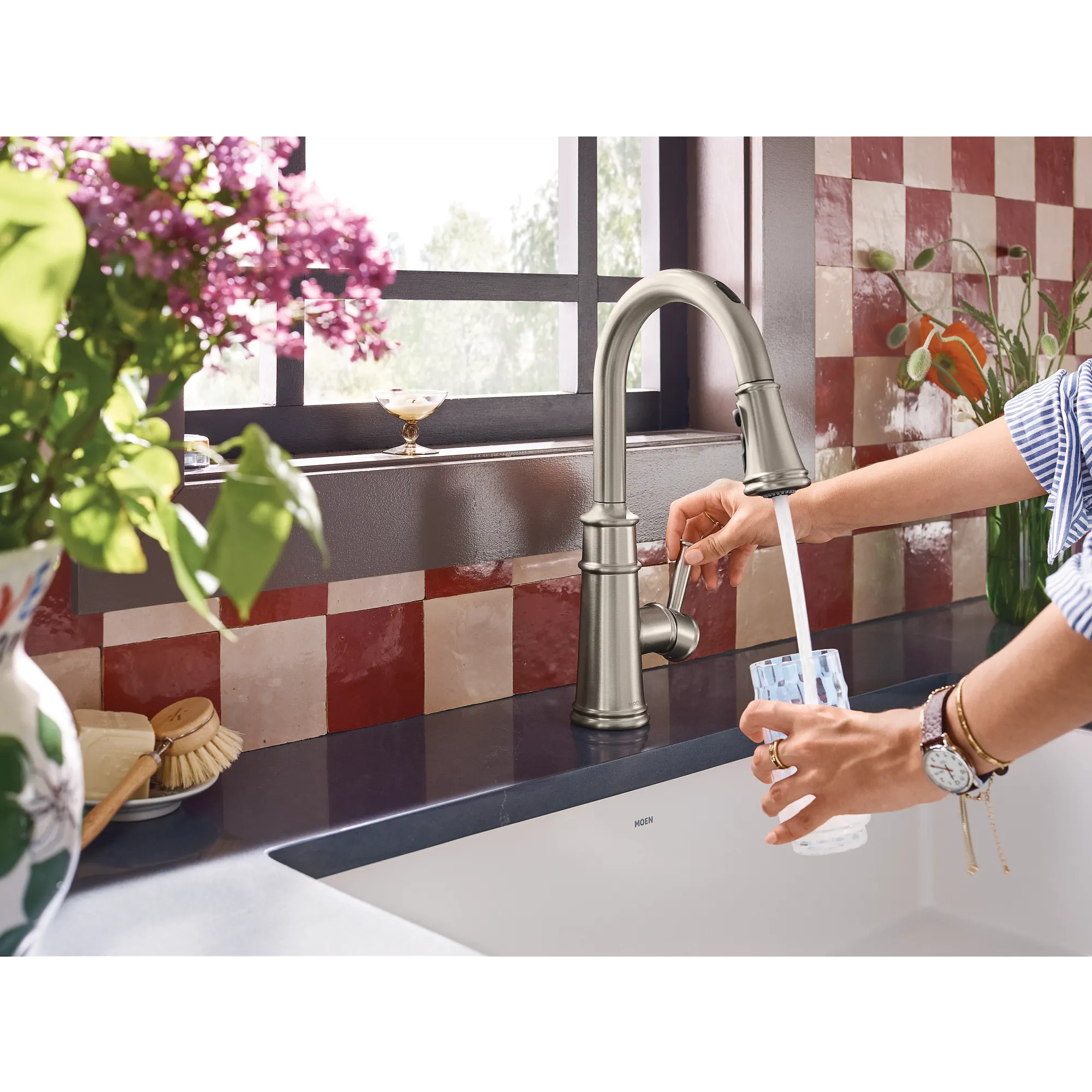 Belfield Smart Kitchen One-Handle High Arc Pulldown Kitchen Faucet - Image 23