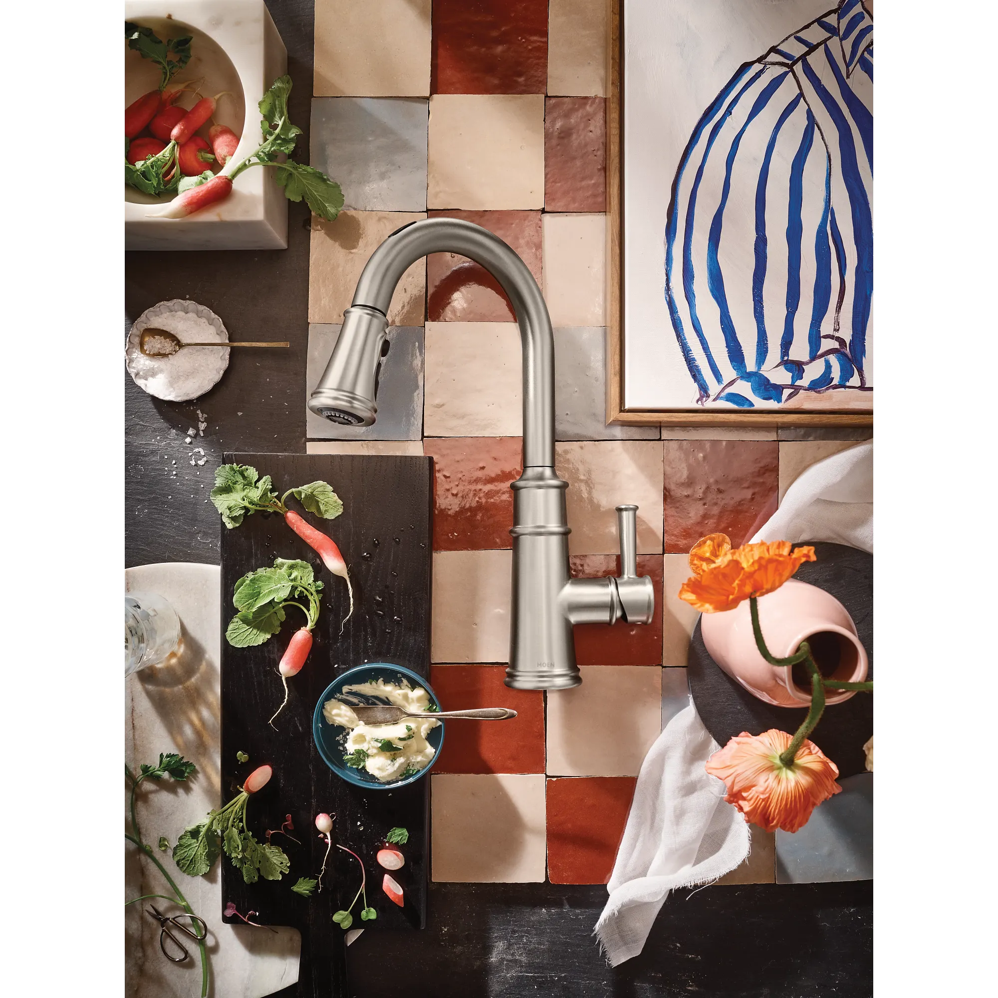 Belfield Smart Kitchen One-Handle High Arc Pulldown Kitchen Faucet - Image 24