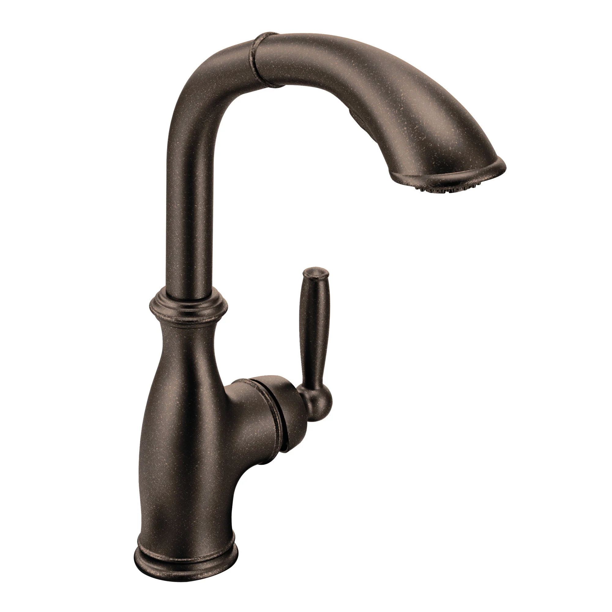 Brantford Chrome one-handle high arc pullout kitchen faucet - Image 6