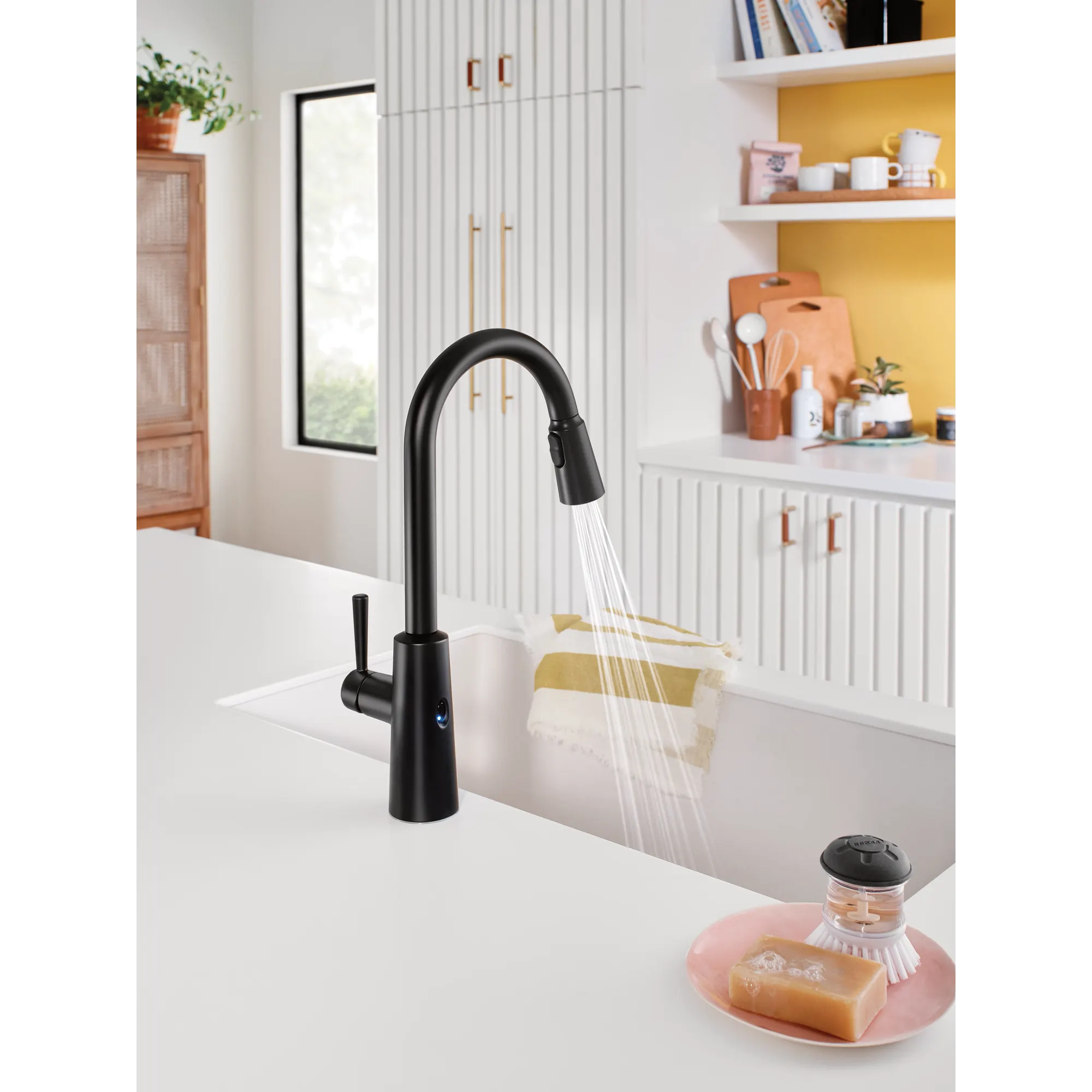 Riley MotionSense Wave One-Handle Pulldown Touchless Kitchen Faucet - Image 19