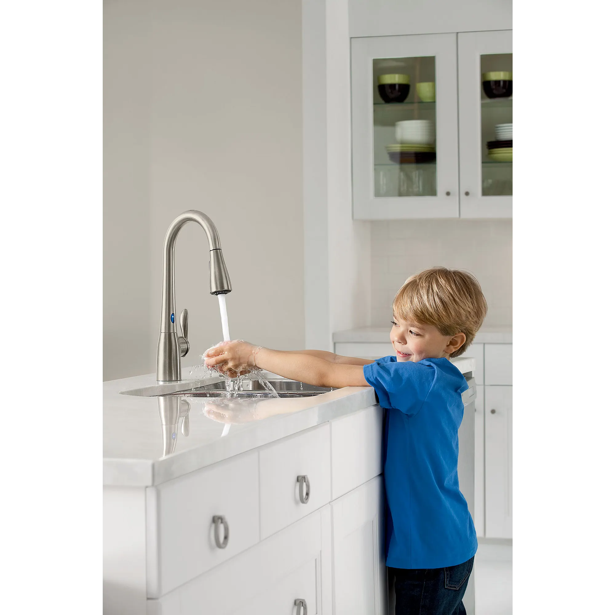 Arbor Chrome One-Handle High Arc Pulldown Kitchen Faucet - Image 25