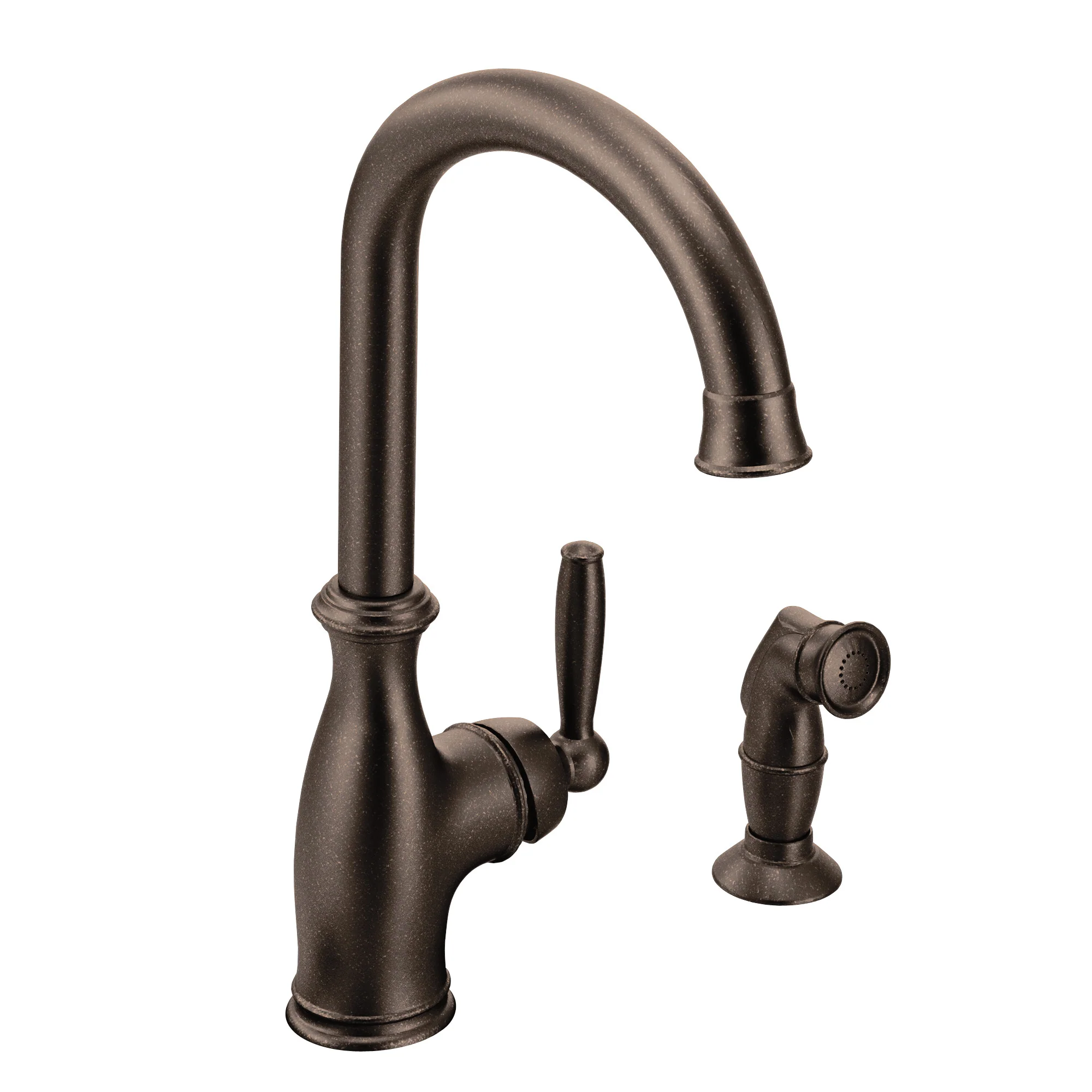 Brantford Chrome one-handle high arc kitchen faucet - Image 4