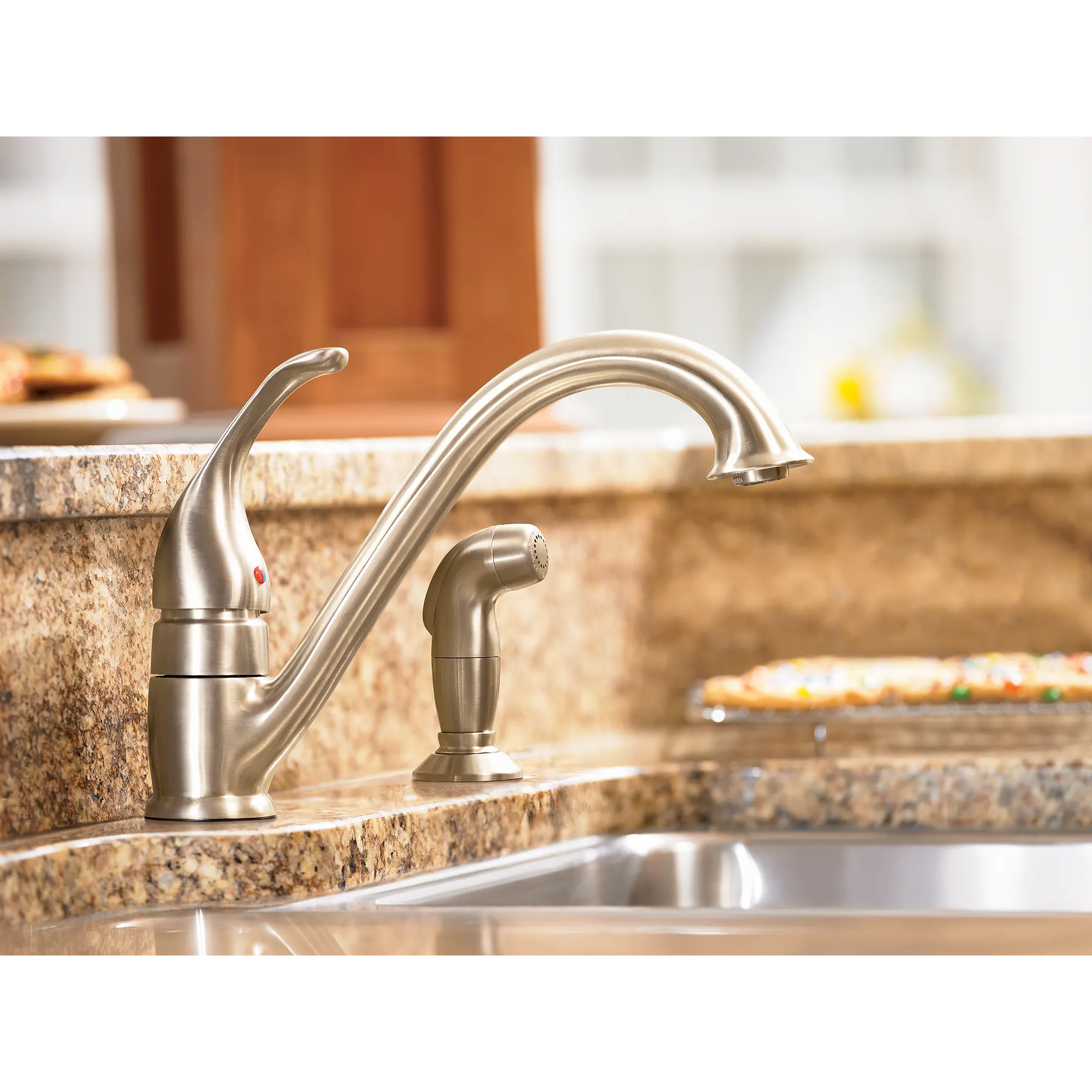 Camerist Classic stainless one-handle low arc kitchen faucet - Image 2