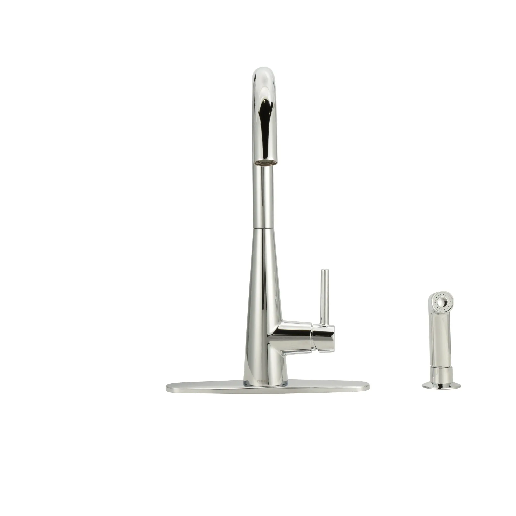 Sleek Chrome One-Handle Kitchen Faucet - Image 2