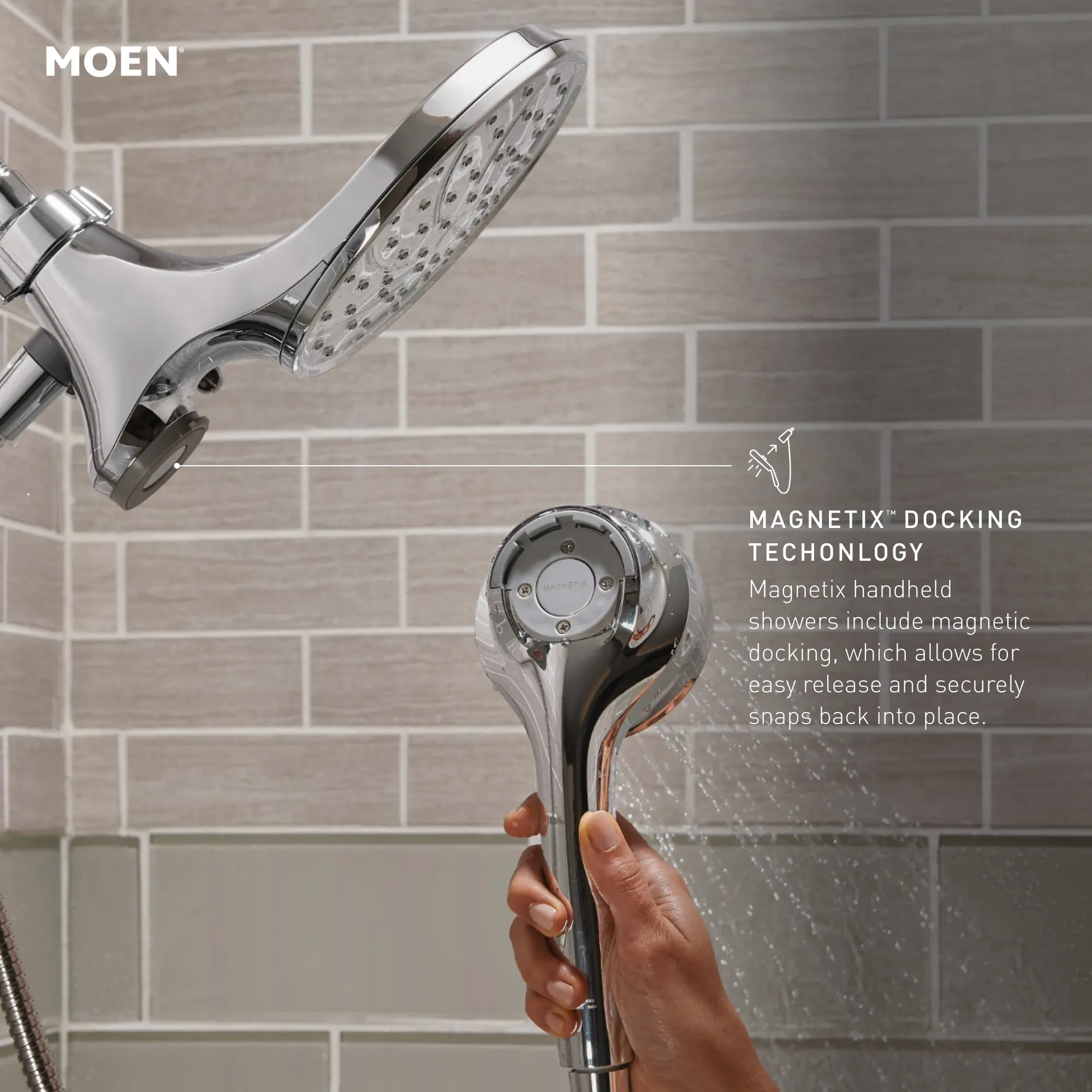 Graeden Chrome Posi-Temp(R) tub/shower - Image 3