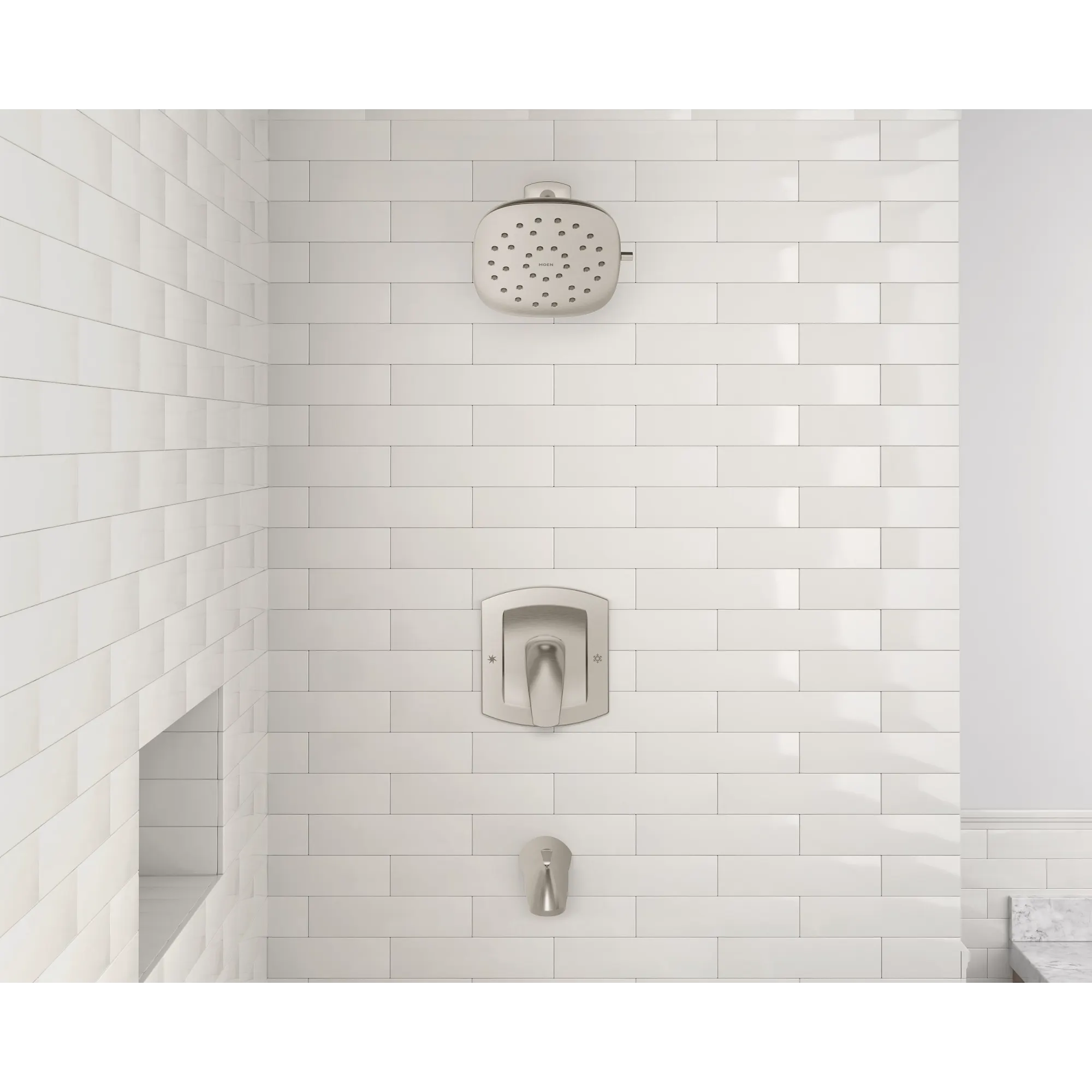 Zarina Spot resist brushed nickel Posi-Temp(R) tub/shower - Image 7