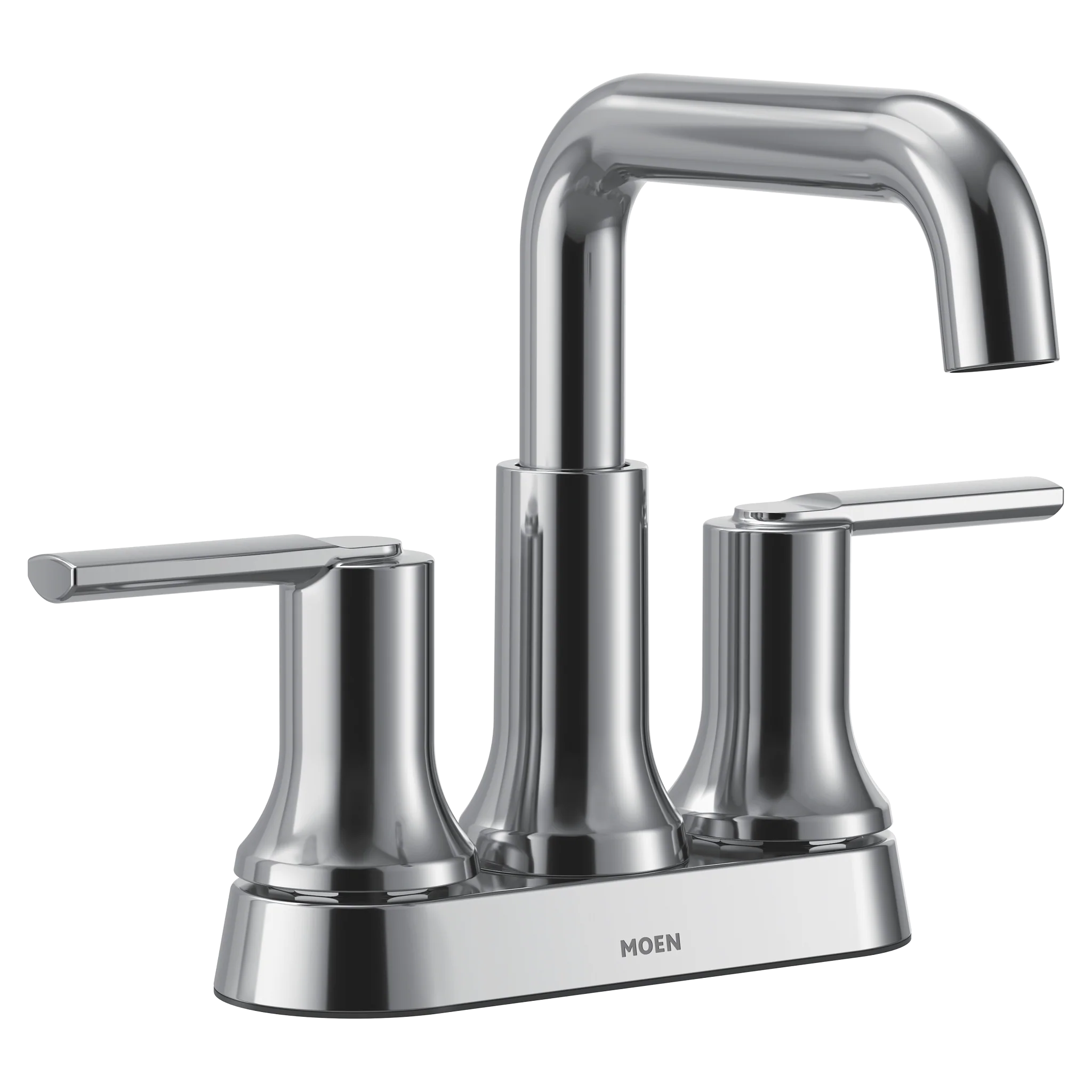 Zyla Chrome two-handle high arc bathroom faucet