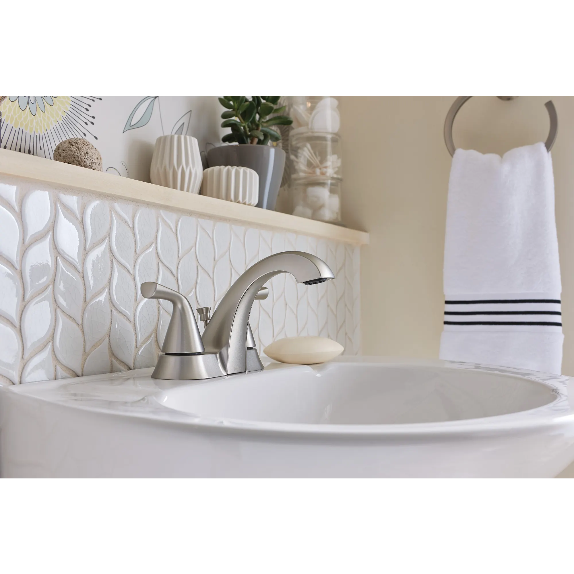 Haber Two-handle Centerset Bathroom Sink Faucet - Image 2