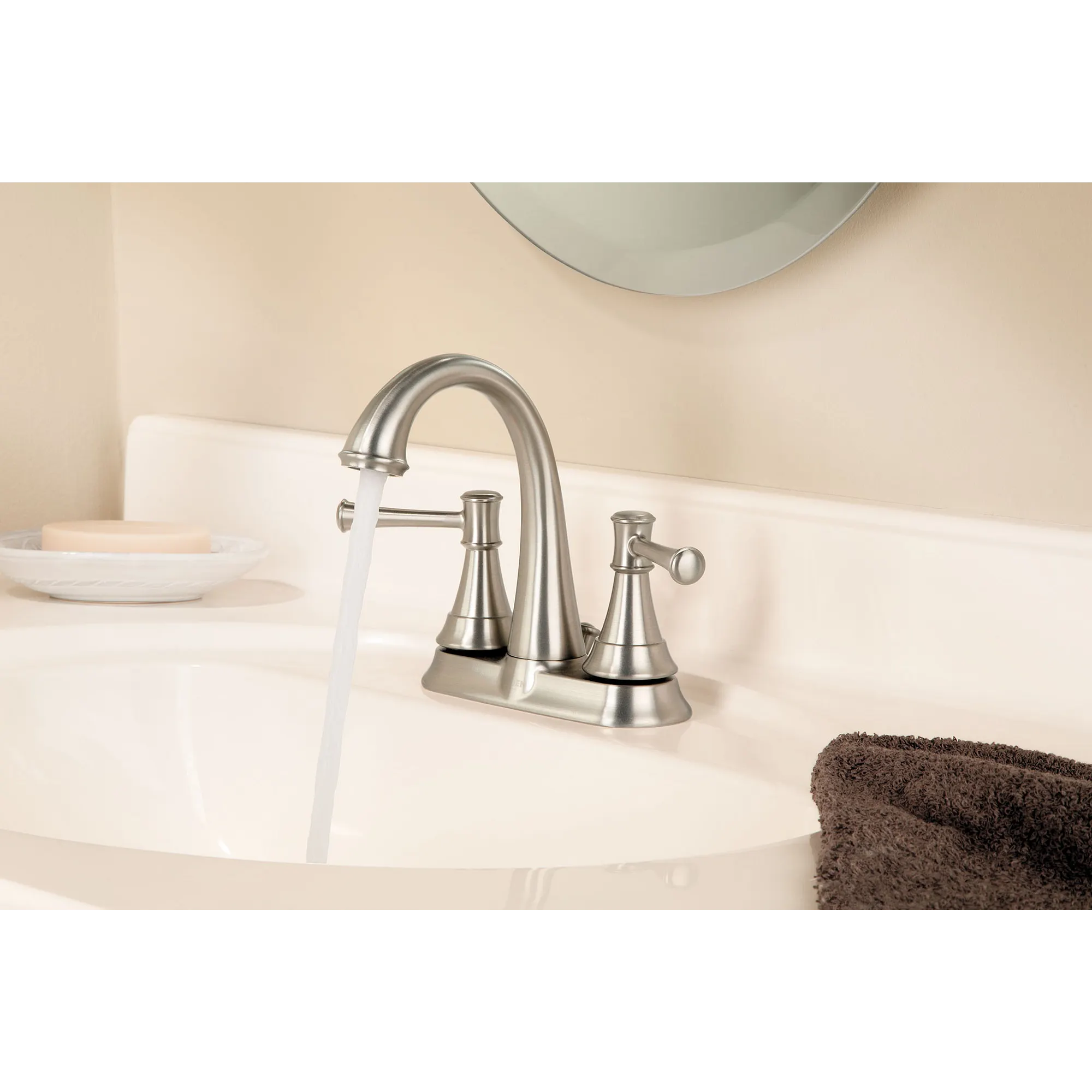 Ashville Chrome Two-Handle High Arc Bathroom Faucet - Image 6