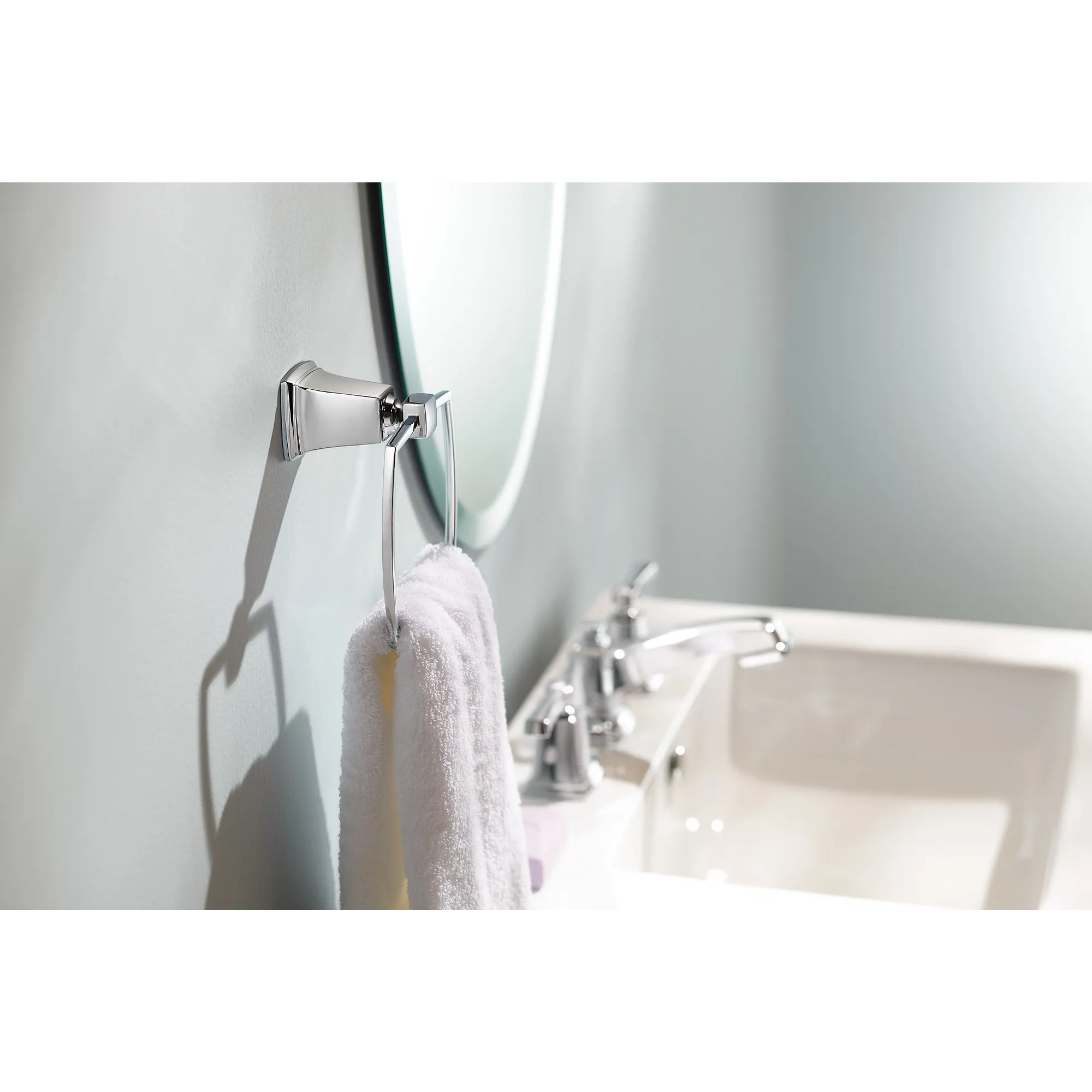 Boardwalk Chrome two-handle low arc bathroom faucet - Image 4