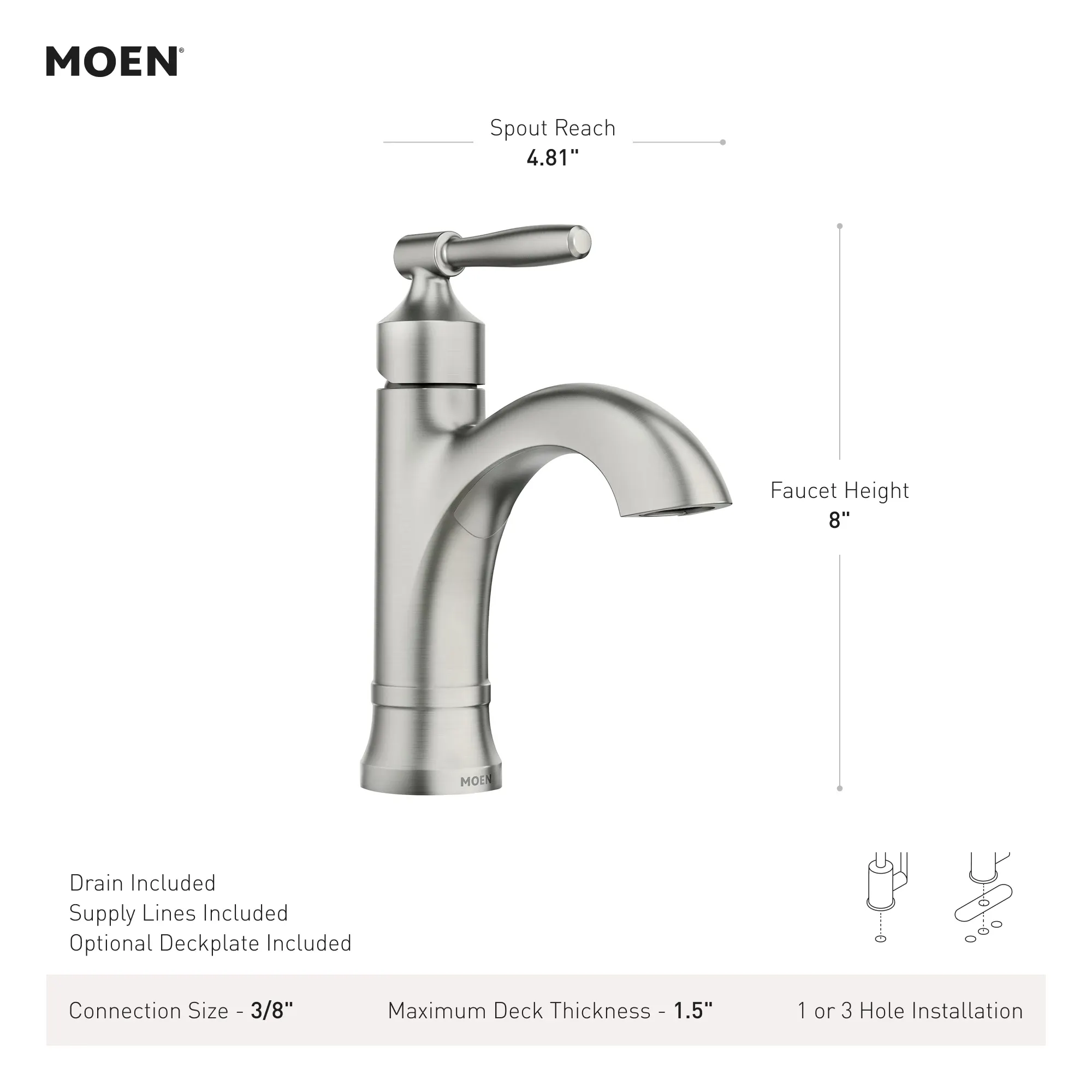 Halle One-handle Bathroom Sink Faucet - Image 5
