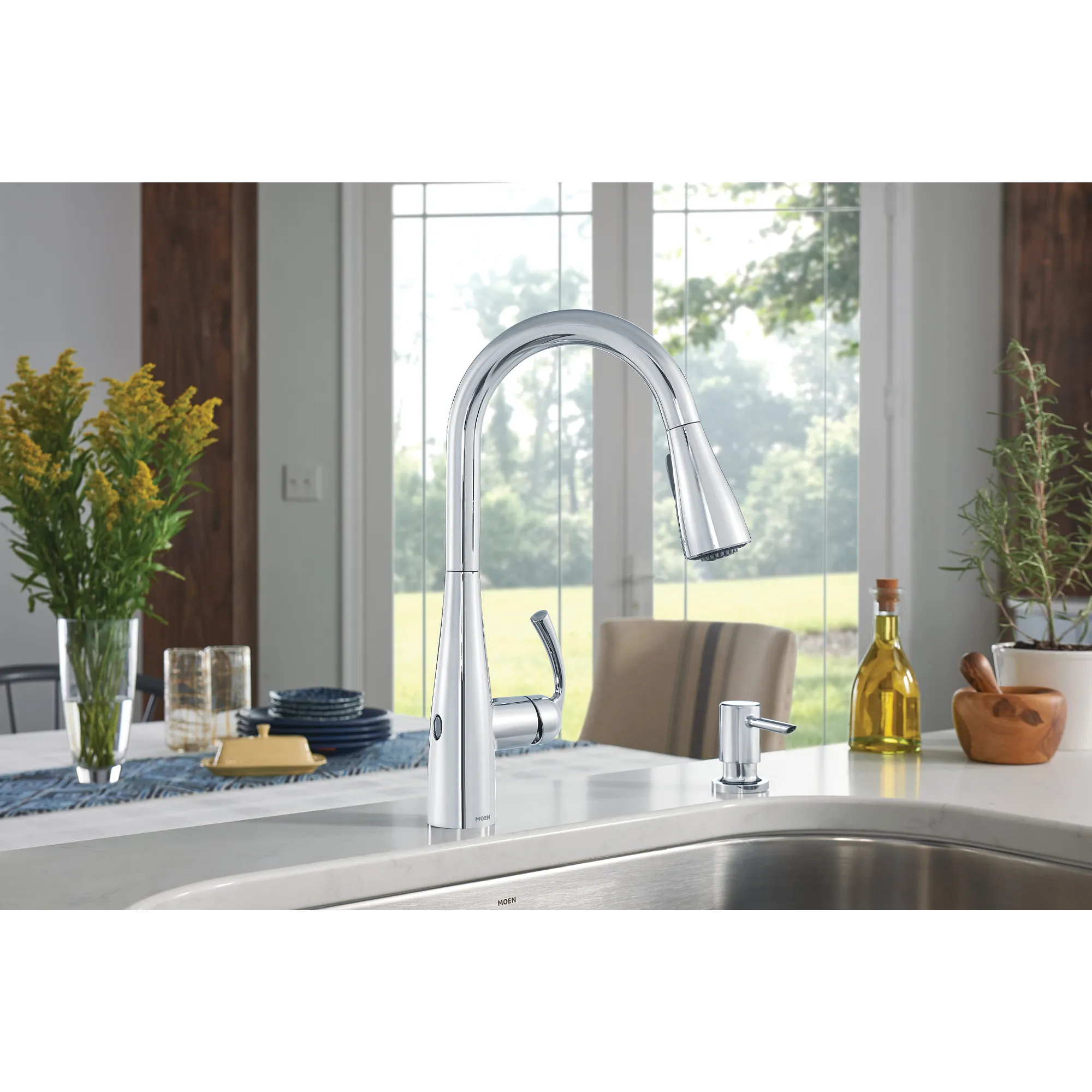 Essie MotionSense Wave One-Handle Pulldown Touchless Kitchen Faucet - Image 6