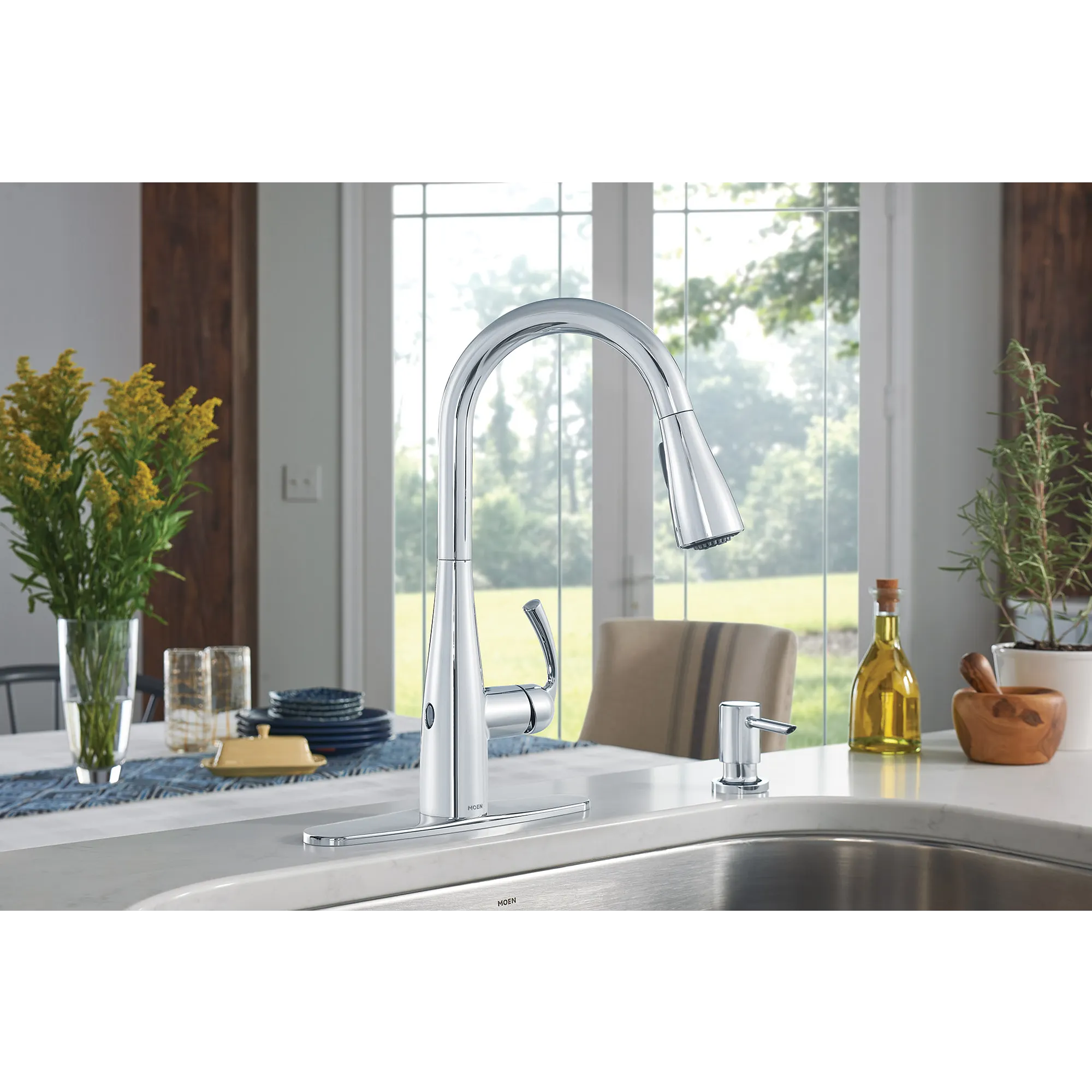 Essie MotionSense Wave One-Handle Pulldown Touchless Kitchen Faucet - Image 9