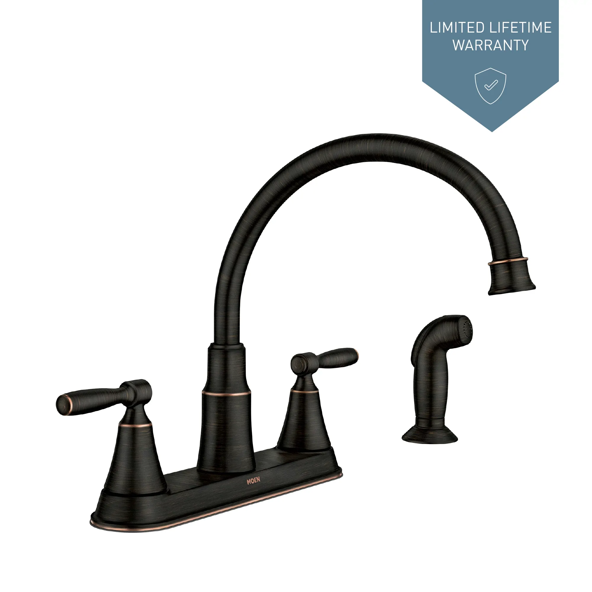 Hutchinson Two-Handle High Arc Kitchen Faucet - Image 15