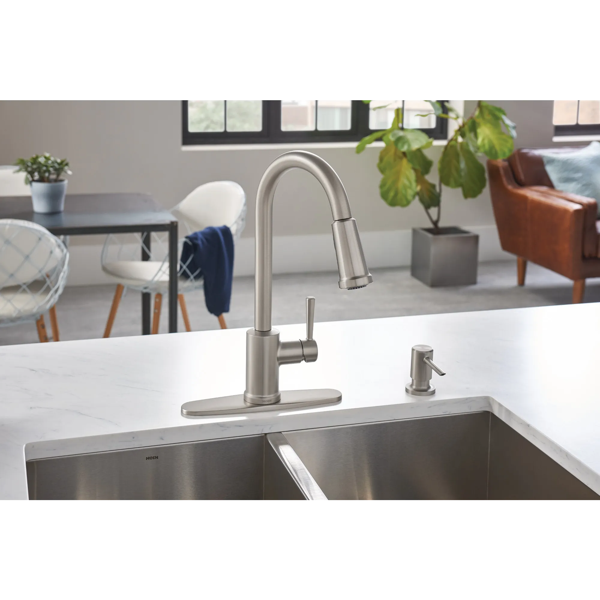 Indi One-Handle Pulldown Kitchen Faucet - Image 30