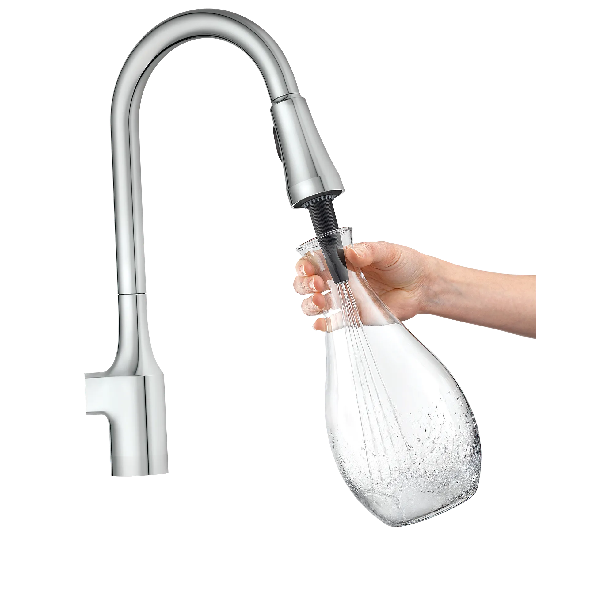 Milton Pulldown Kitchen Faucet with Bottle Cleaning Attachments - Image 2