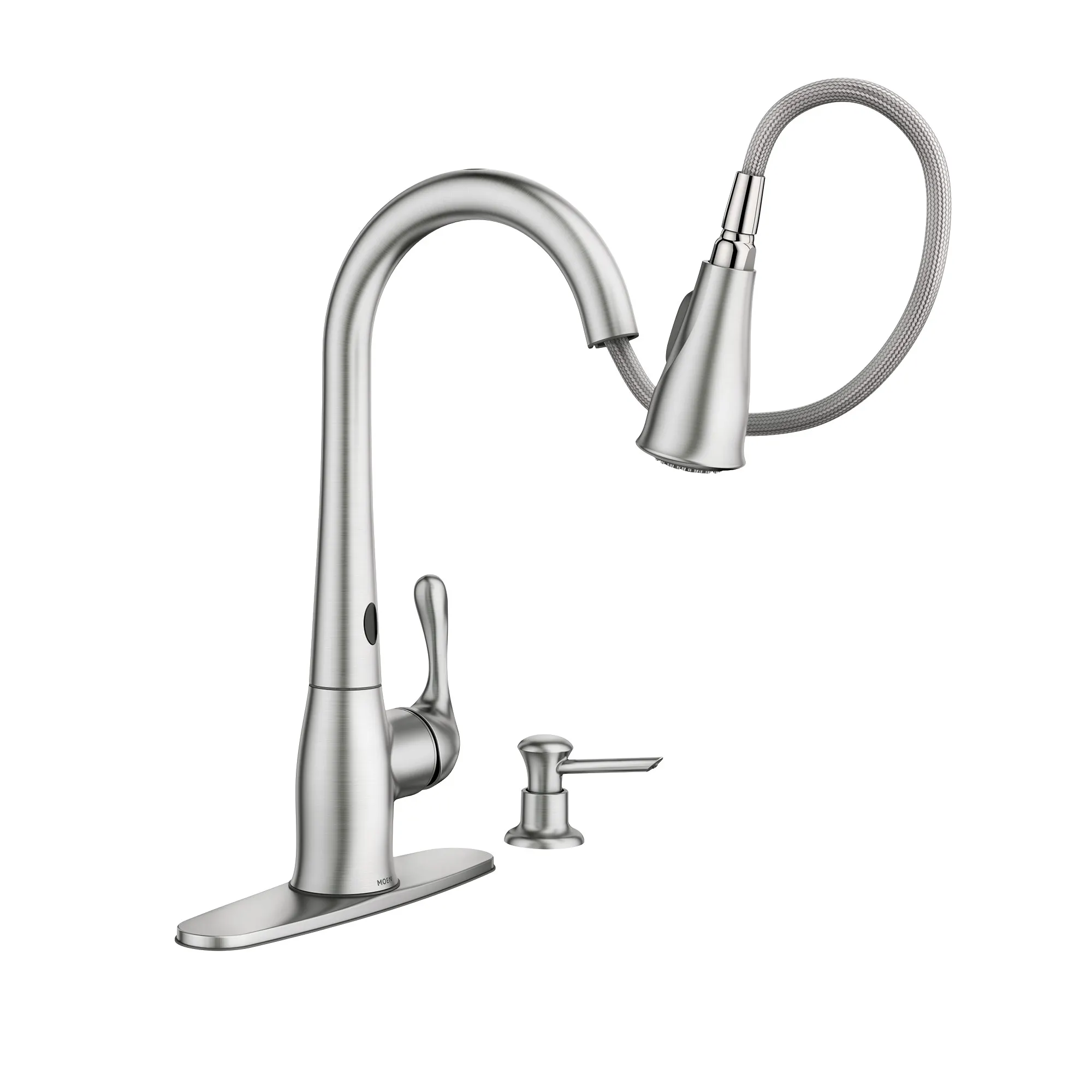 Ridgedale Spot Resist Stainless One-Handle High Arc Pulldown Kitchen Faucet - Image 4