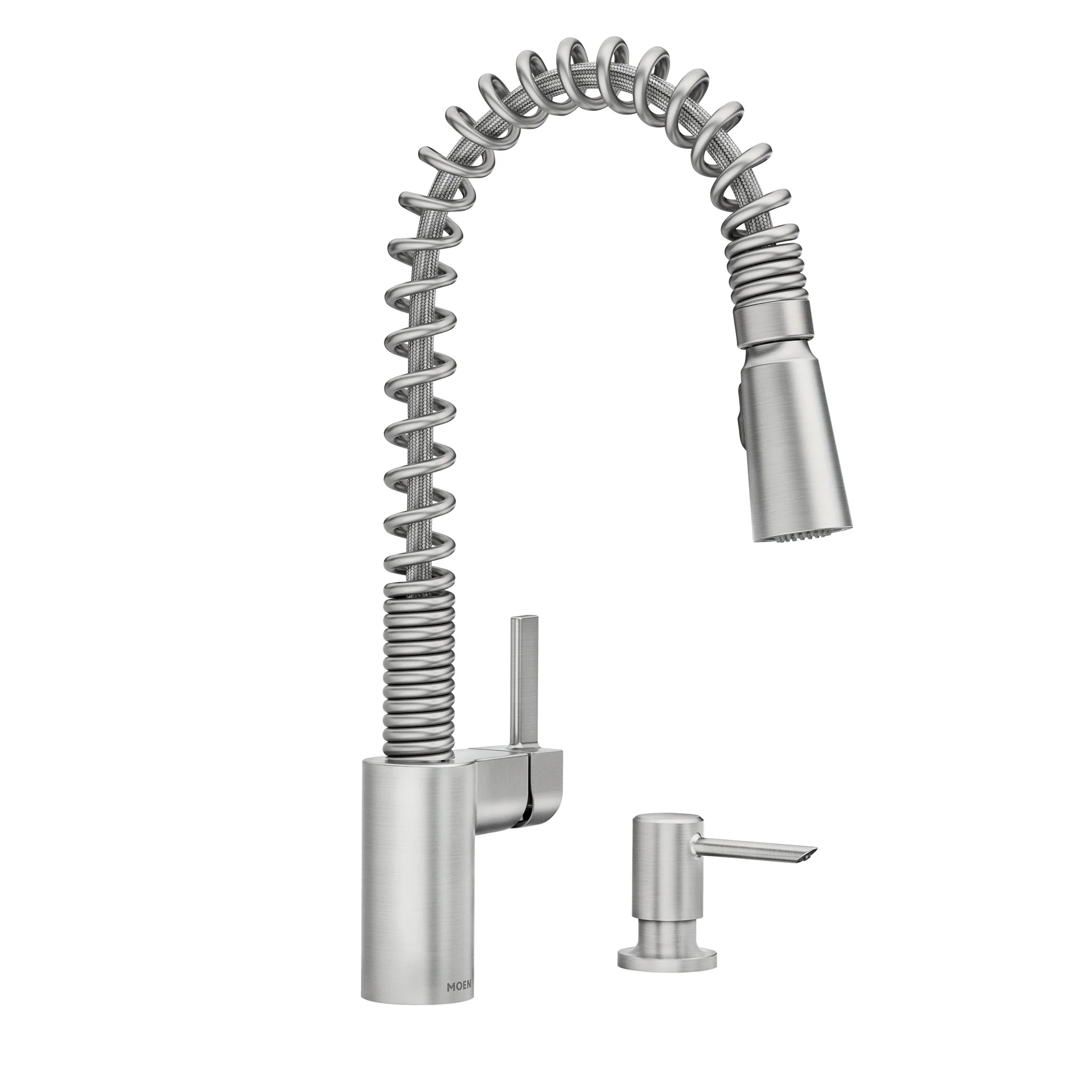 Irvine Chrome One-Handle High Arc Pulldown Kitchen Faucet - Image 16