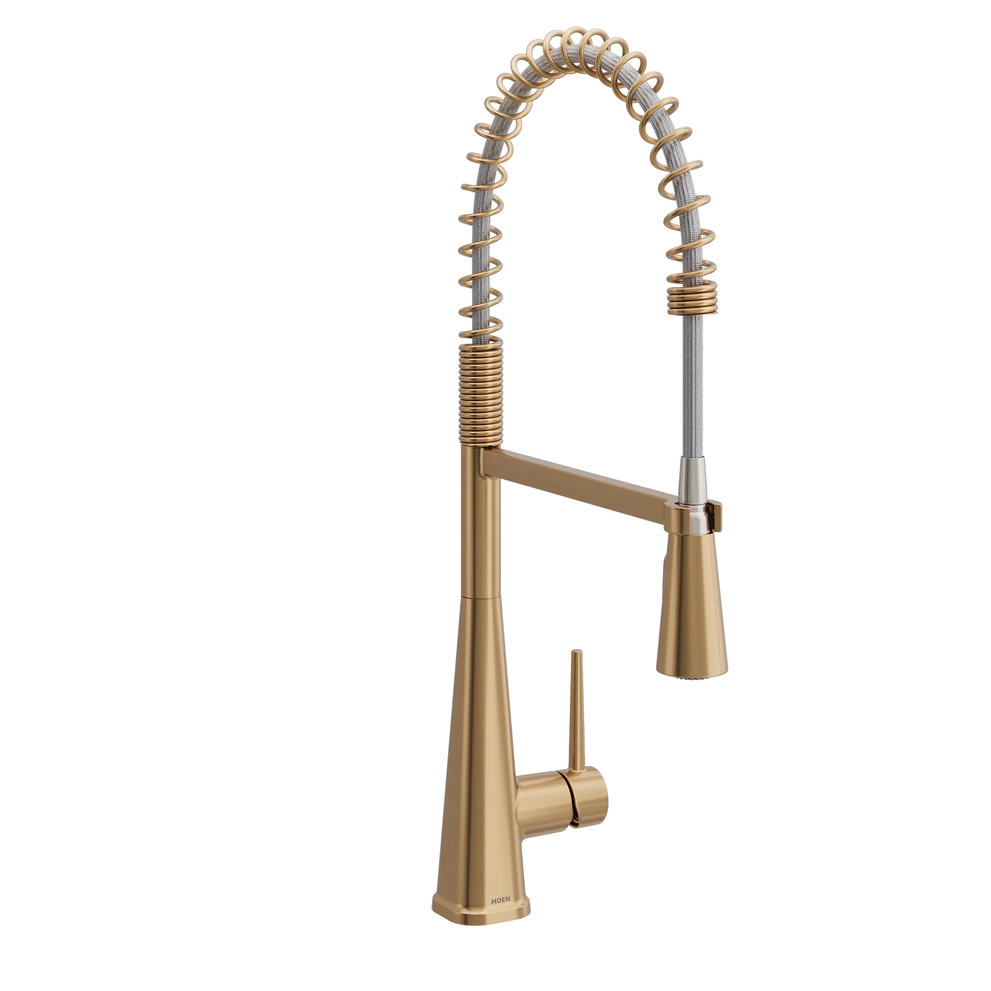 Swyre Bronzed gold one-handle high arc pulldown kitchen faucet - Image 2