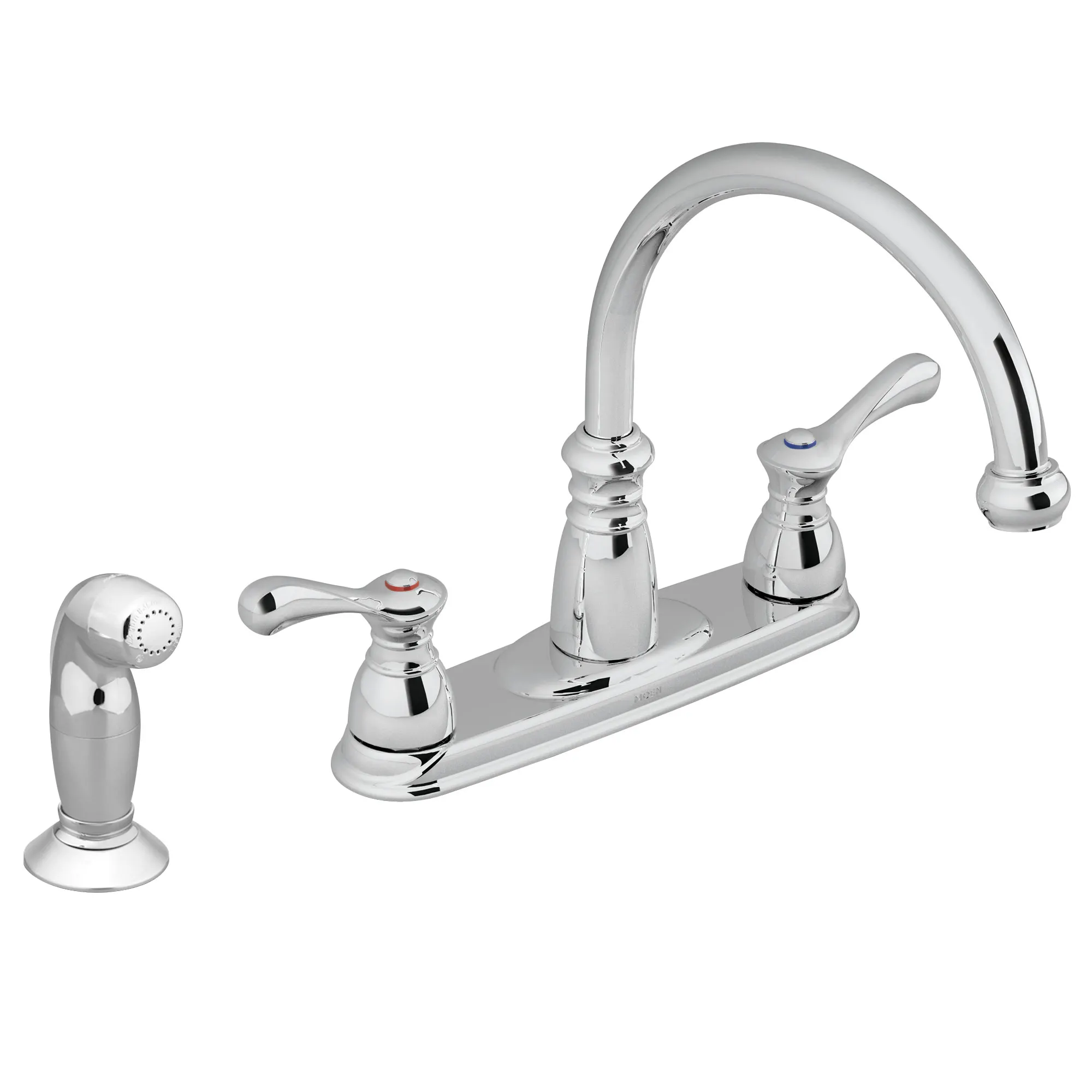 Lexie Chrome two-handle high arc kitchen faucet - Image 2