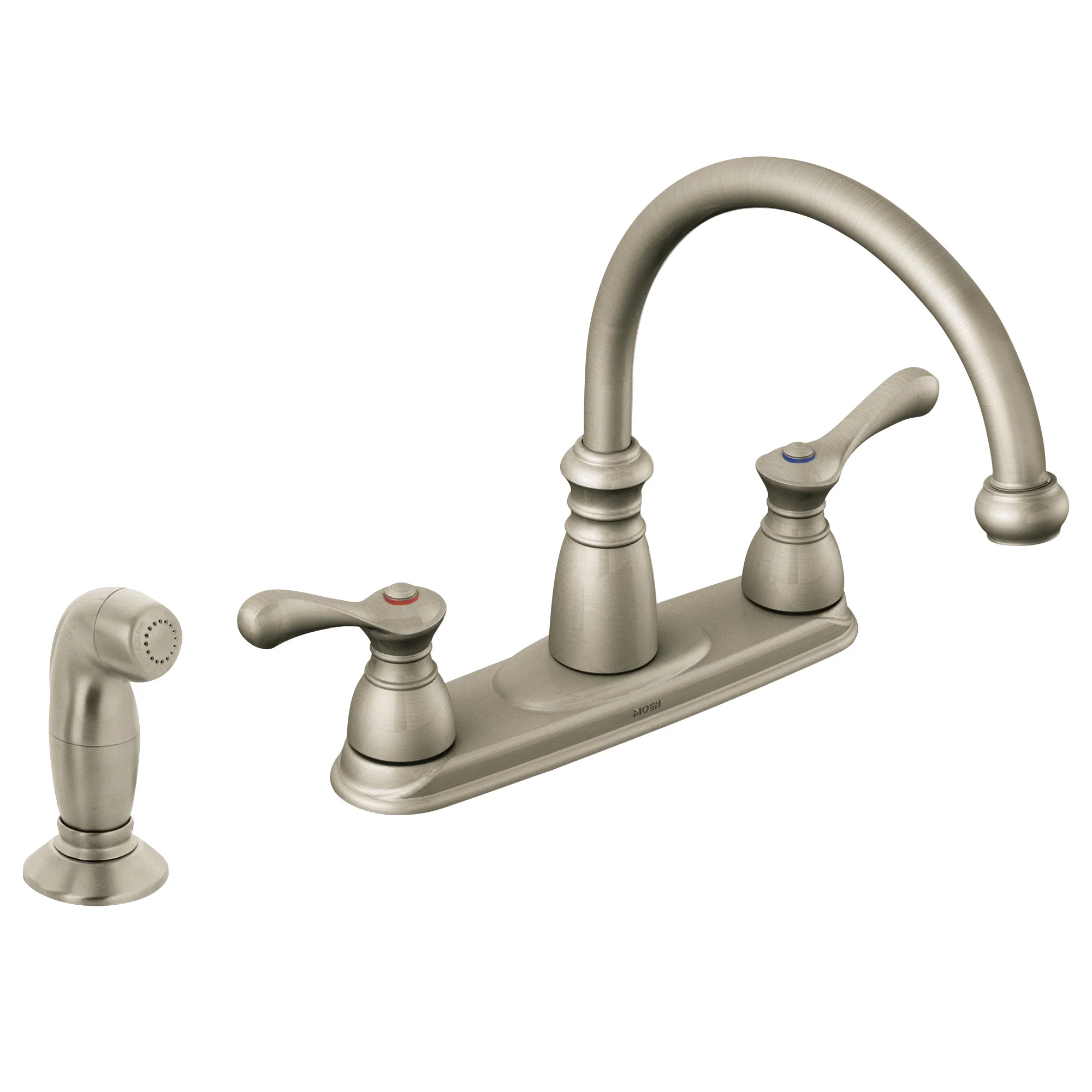 Lexie Chrome two-handle high arc kitchen faucet - Image 3
