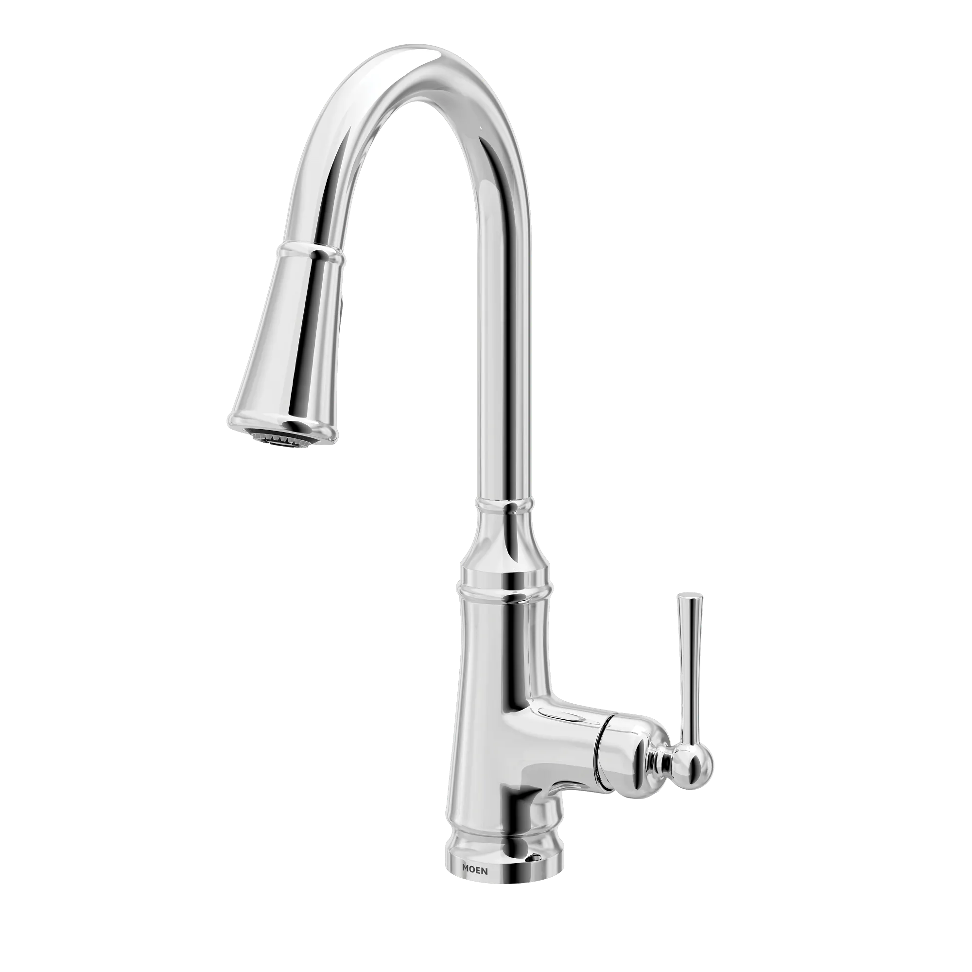 Jaslynn Chrome one-handle high arc pulldown kitchen faucet - Image 2