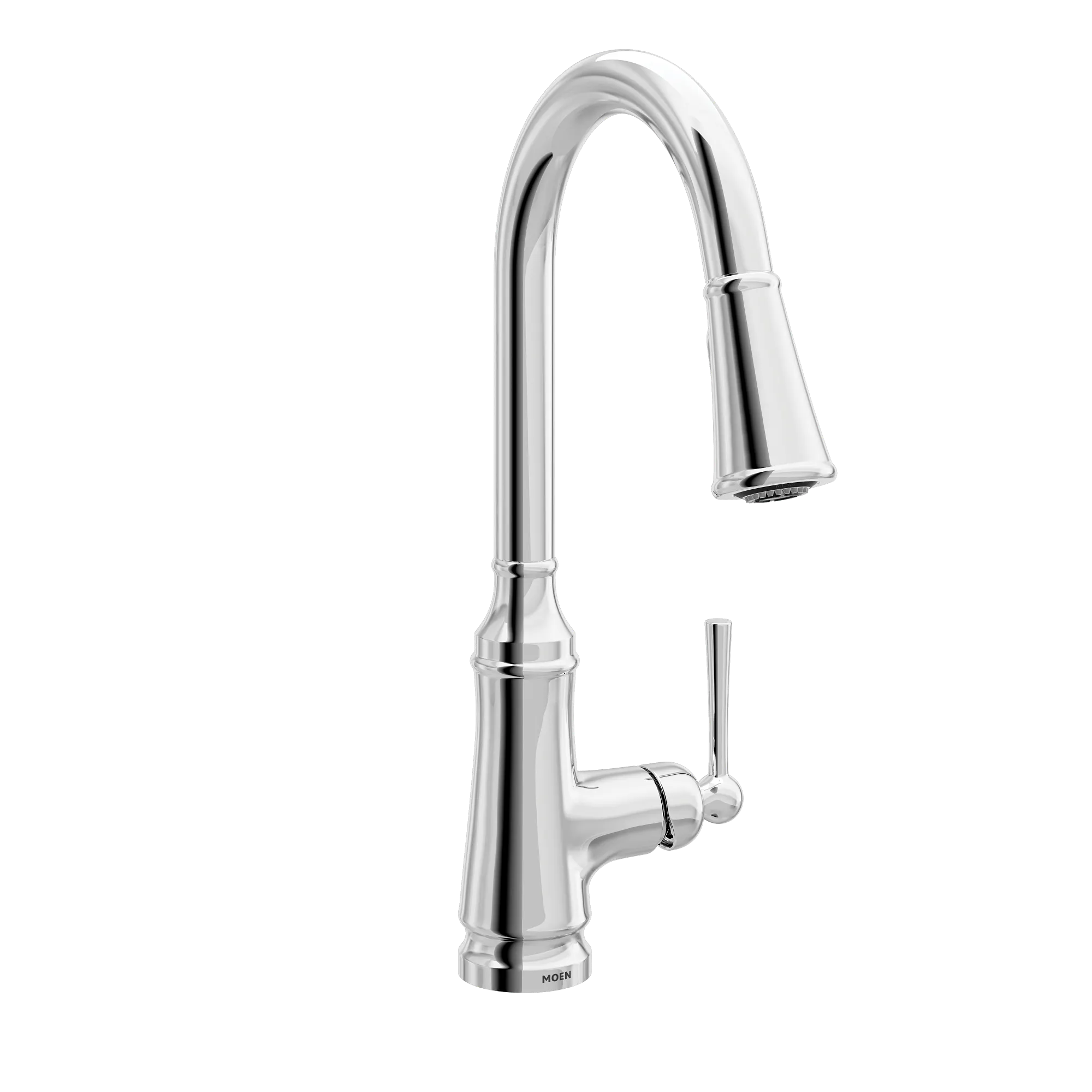 Jaslynn Chrome one-handle high arc pulldown kitchen faucet - Image 5