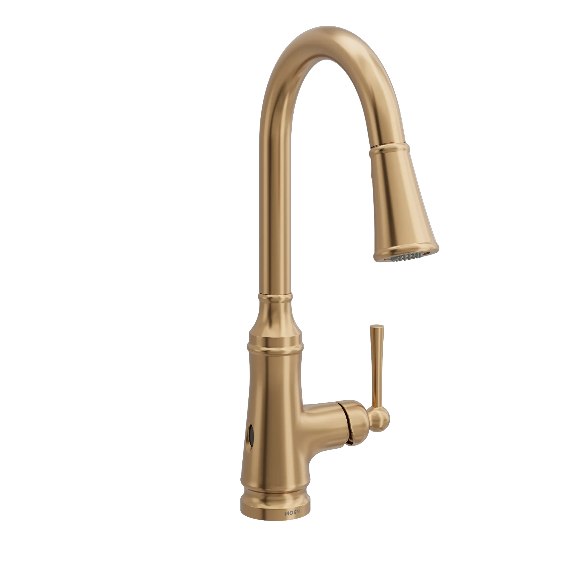 Jaslynn Bronzed gold one-handle high arc pulldown kitchen faucet - Image 2