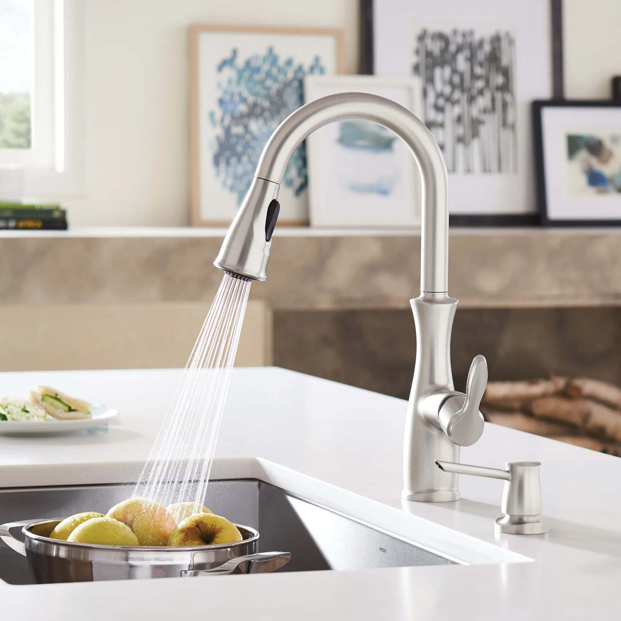 Nellis Spot Resist Stainless One-Handle Kitchen Faucet - Image 3