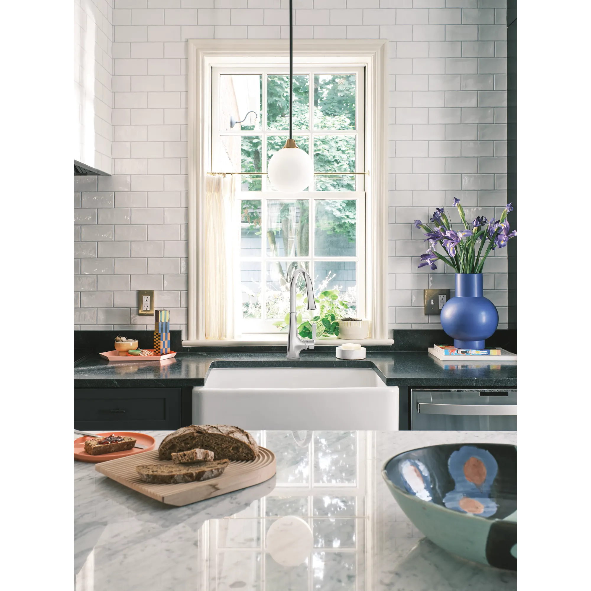 Joplin Chrome one-handle high arc kitchen faucet - Image 11
