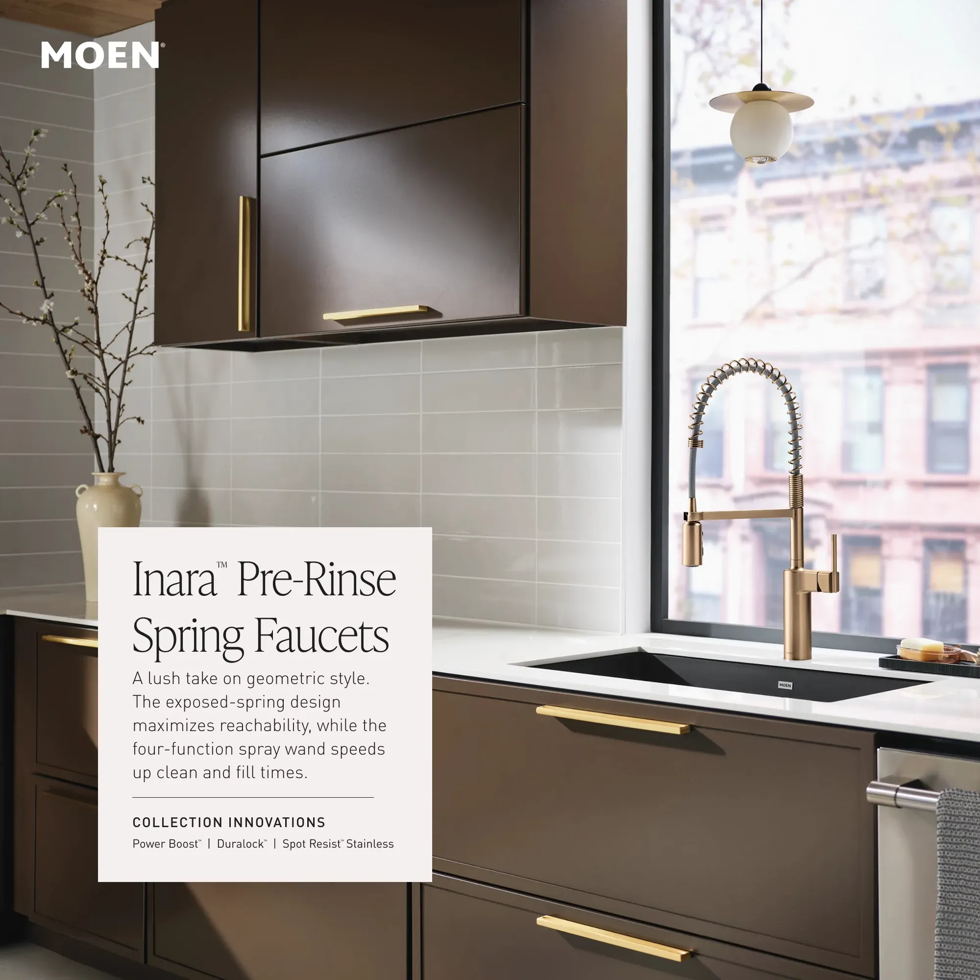 Inara One-Handle Pre-Rinse Spring Pulldown Kitchen Faucet - Image 24