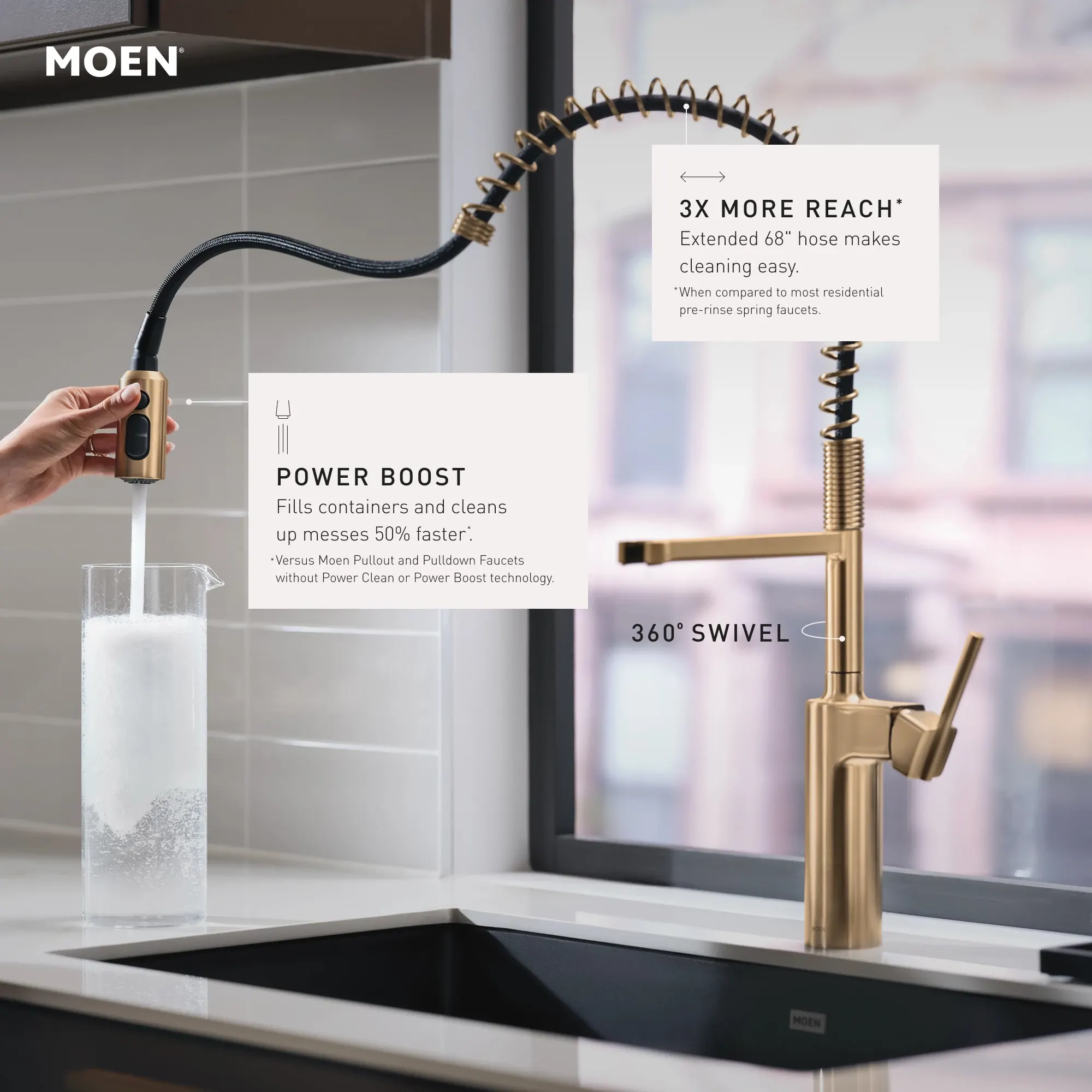 Inara One-Handle Pre-Rinse Spring Pulldown Kitchen Faucet - Image 36